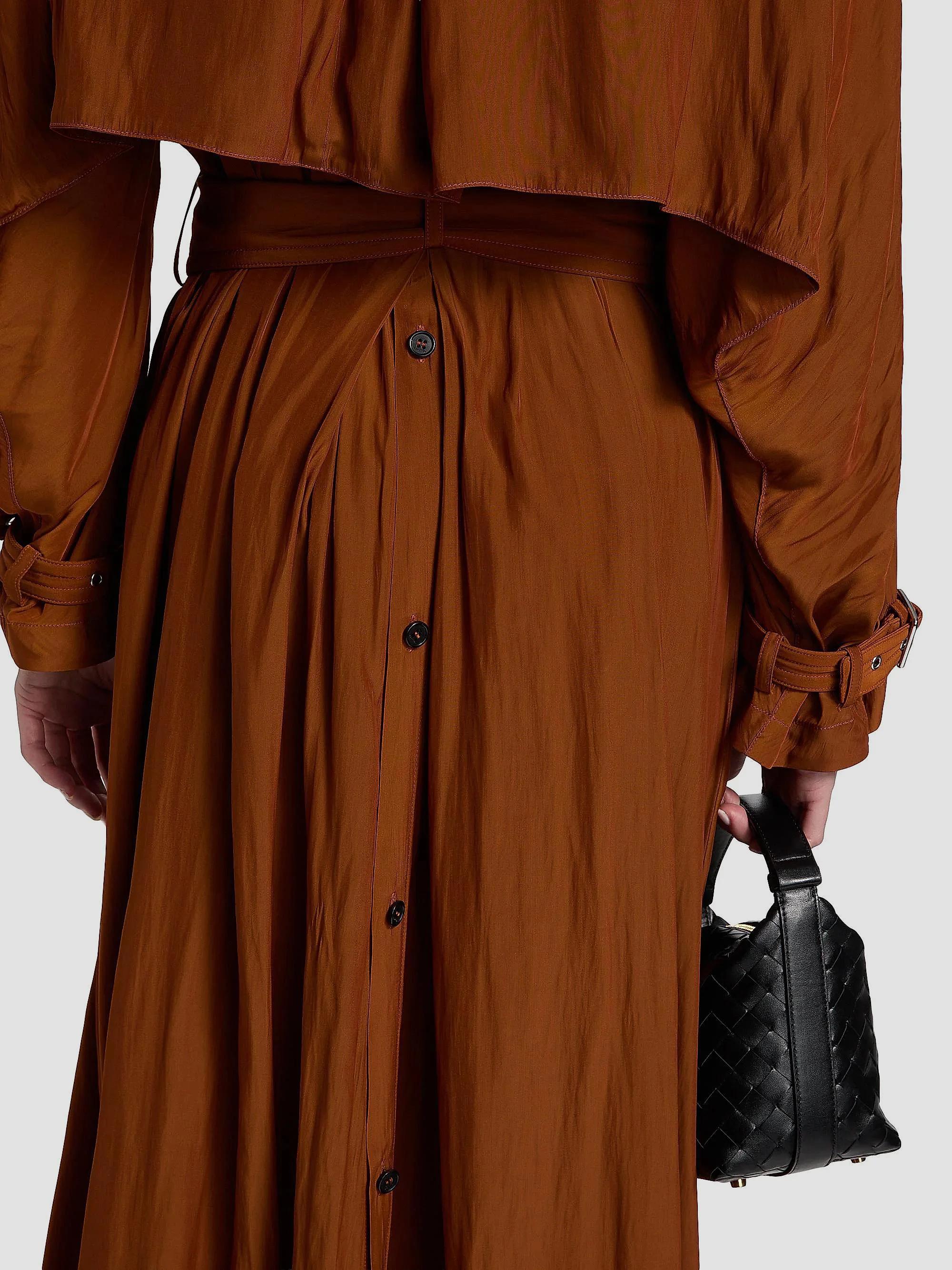 Lanvin Satin Belted Trench Coat | Saks Fifth Avenue