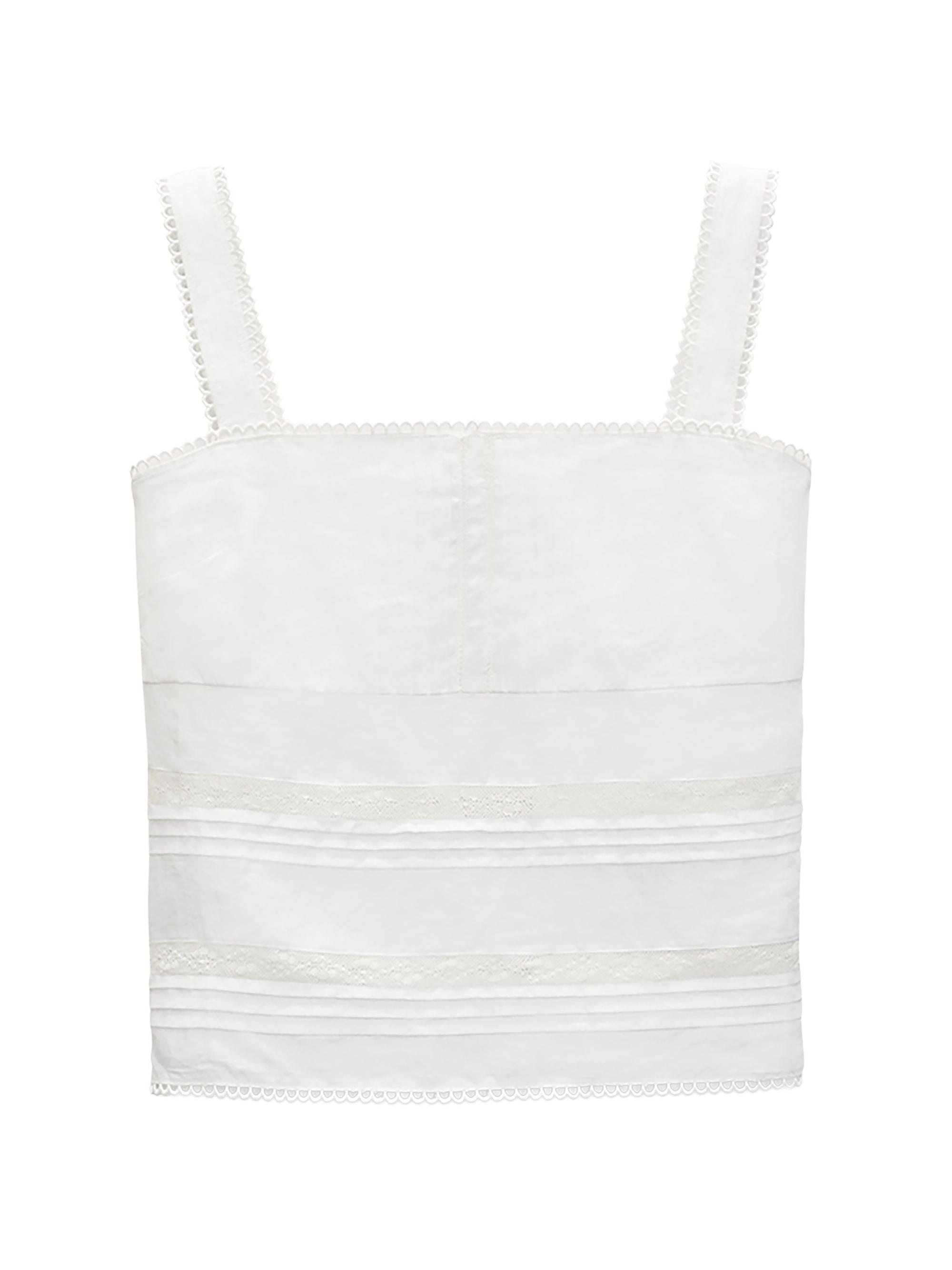 rag & bone Women's Viviana Eyelet Lace Tank - White