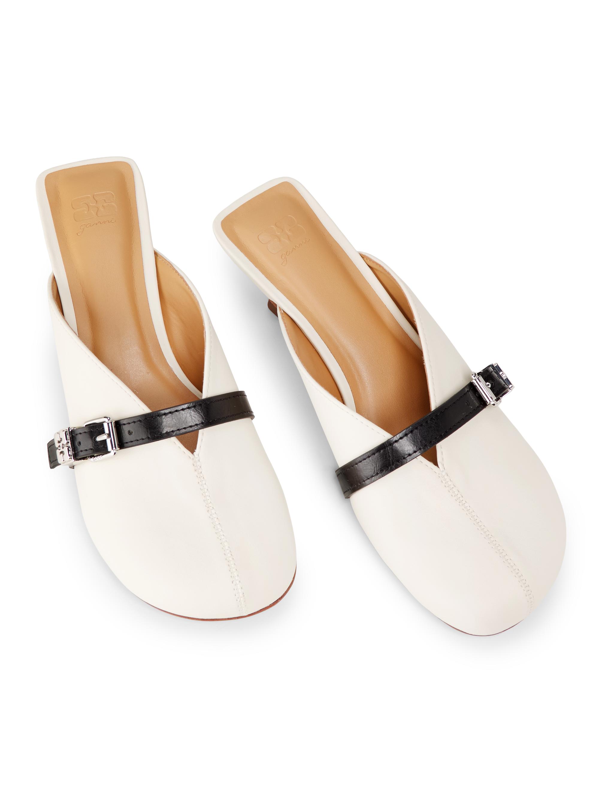 Ganni Sue Buckle-Detail Mules | Saks Fifth Avenue