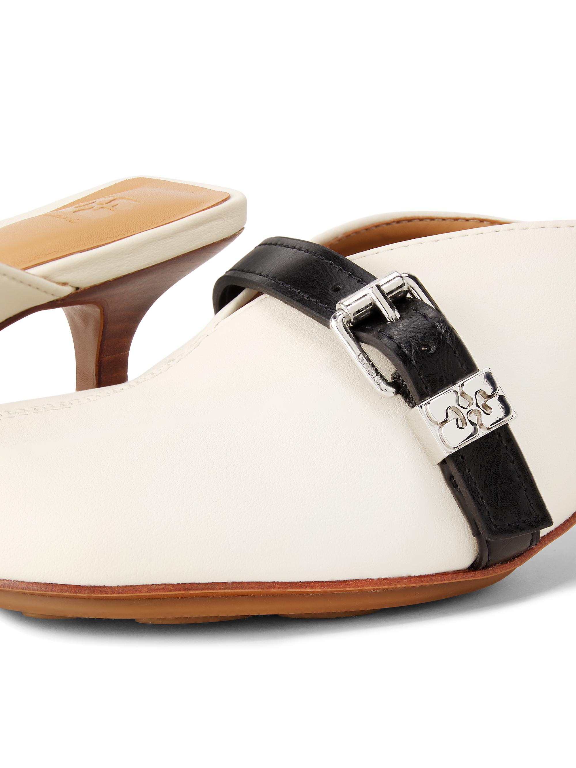 Ganni Sue Buckle-Detail Mules | Saks Fifth Avenue