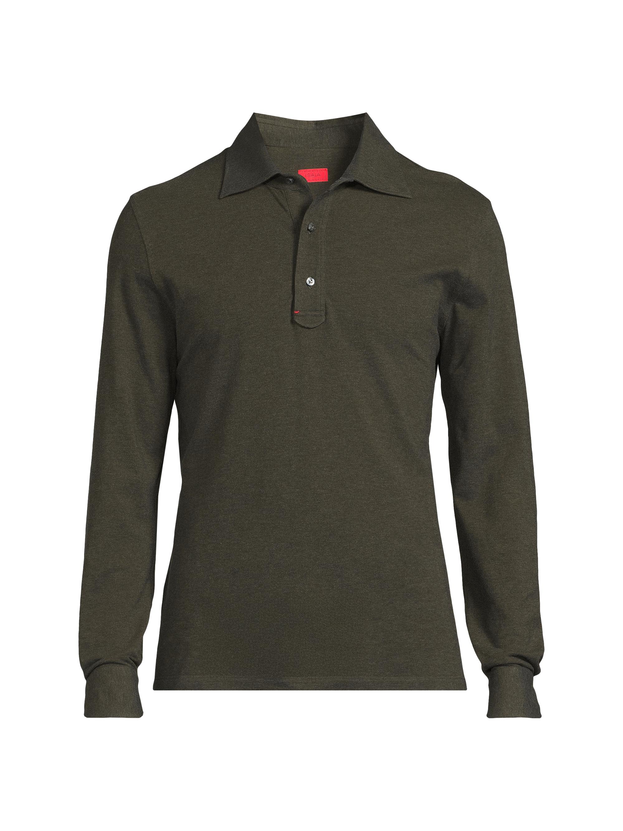 Ralph Lauren Purple Label Washed Non-Logo Long Sleeve Polo | Saks