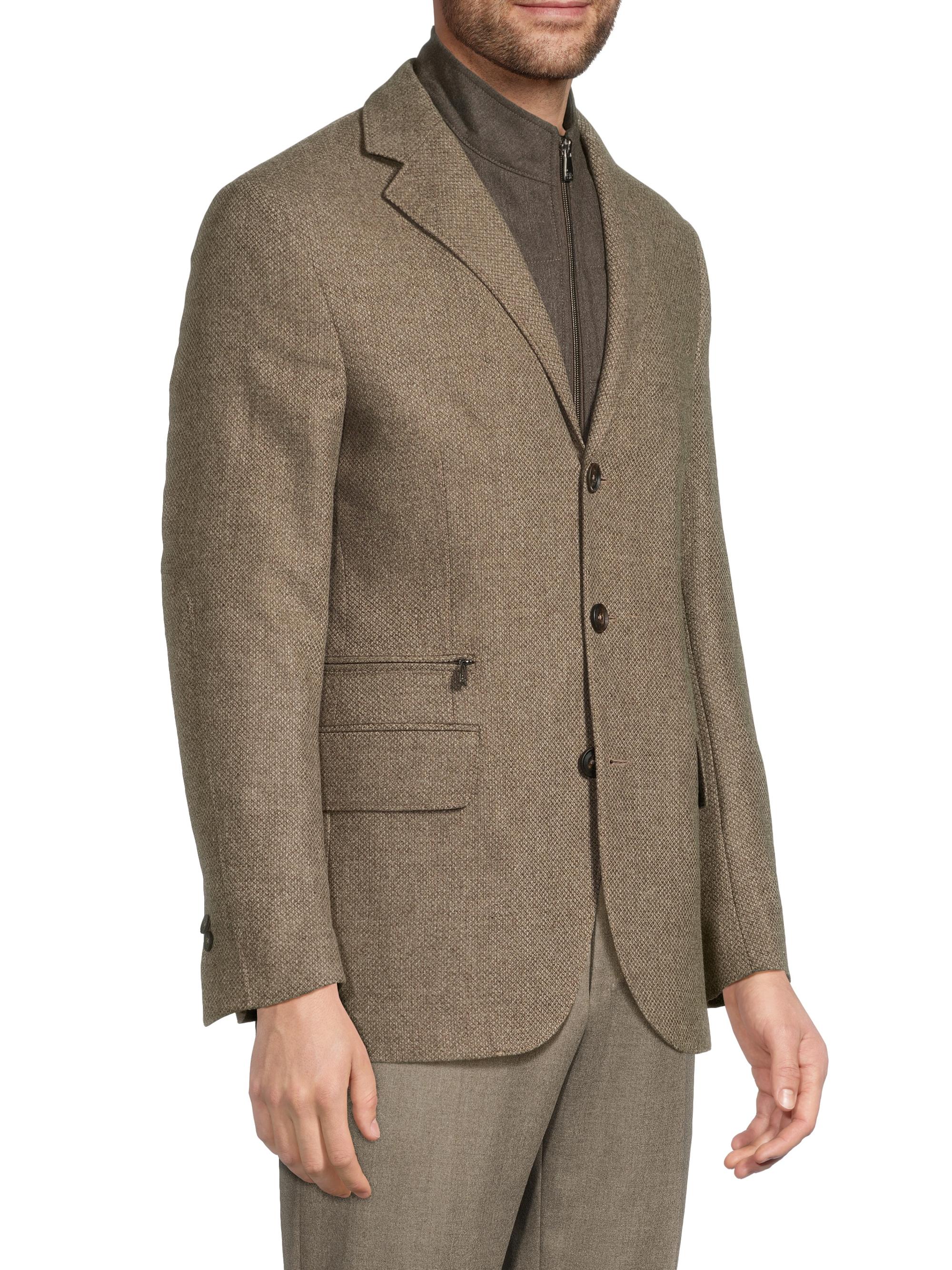 Corneliani Textured Wool-Cashmere Sport Coat | Saks Fifth Avenue