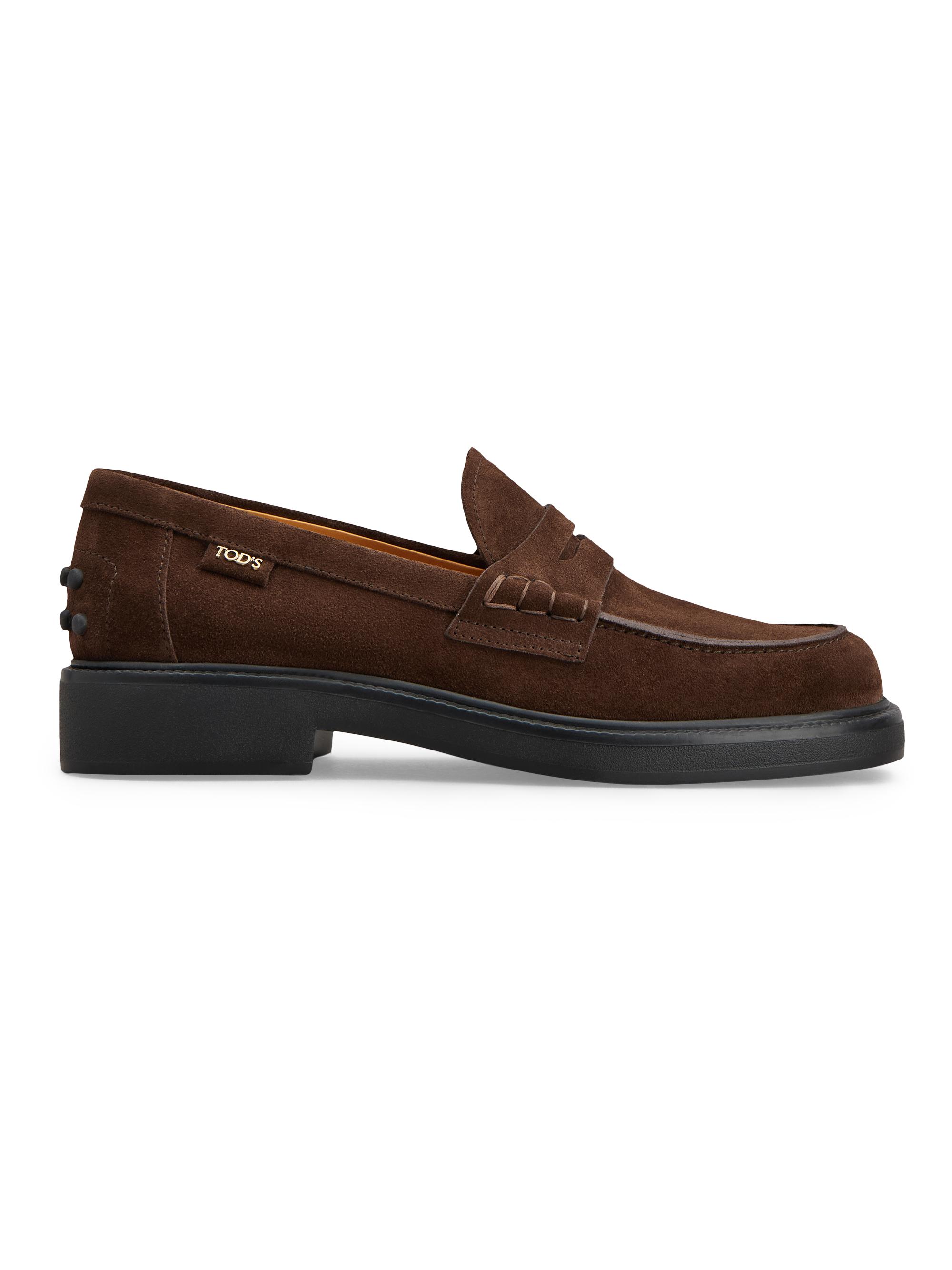 Tod's Women's Suede Penny Loafers - Marrone Africa