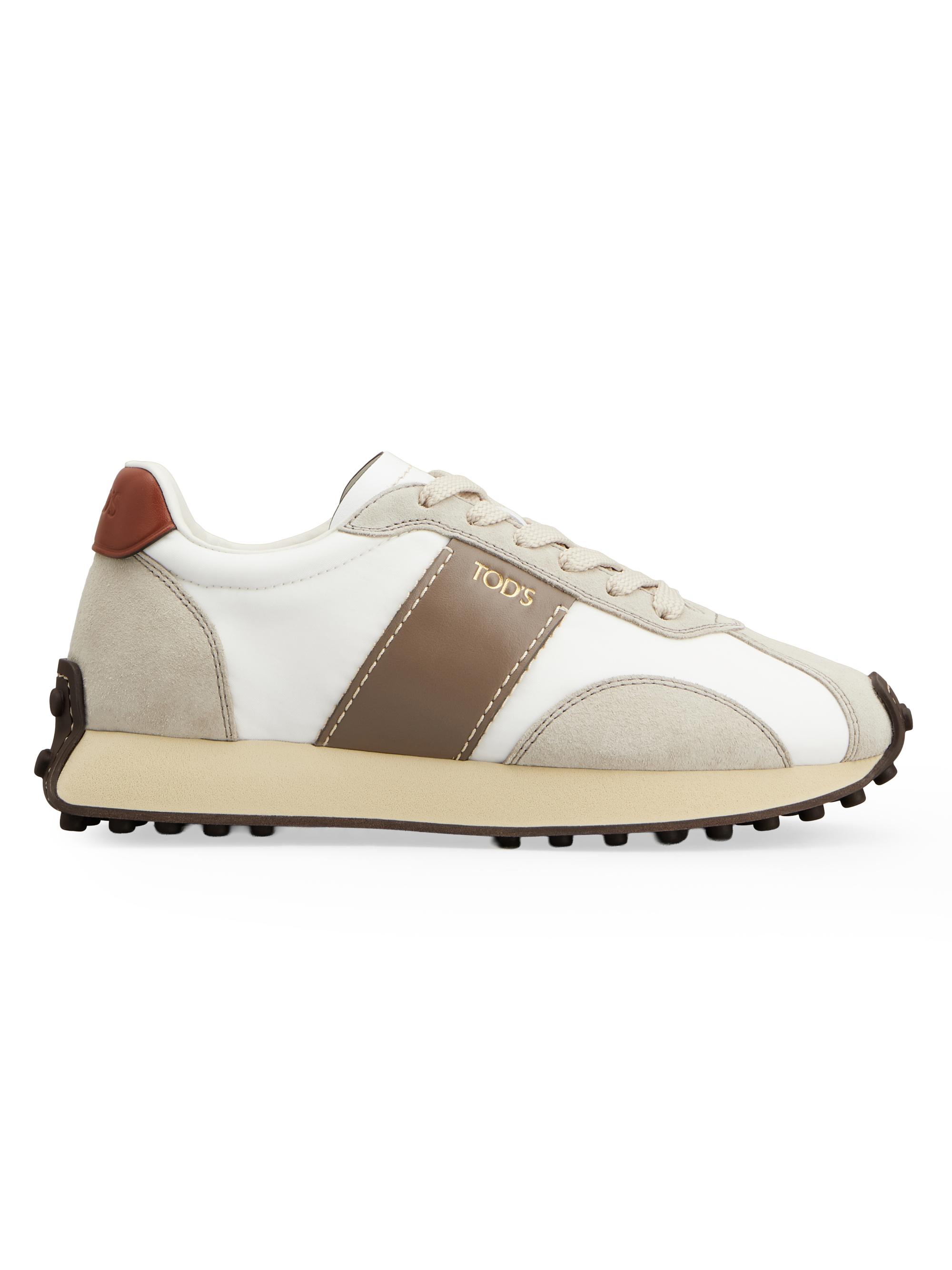 FERRAGAMO Iggy Mixed Media Sneakers | Saks Fifth Avenue