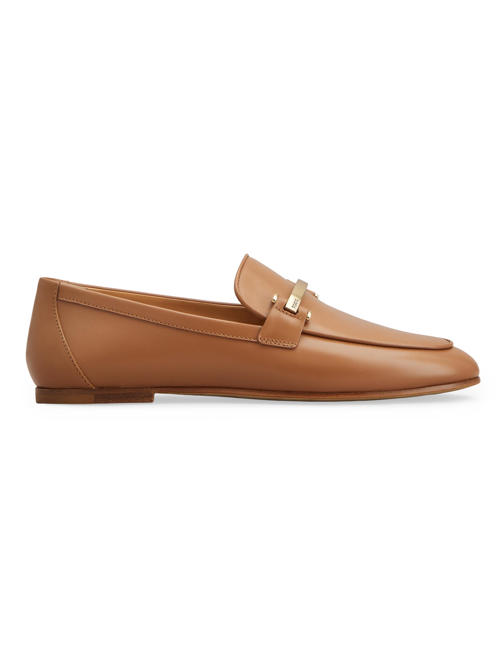 Tod's Women's Leather Bar Loafers - Kenia Scuro