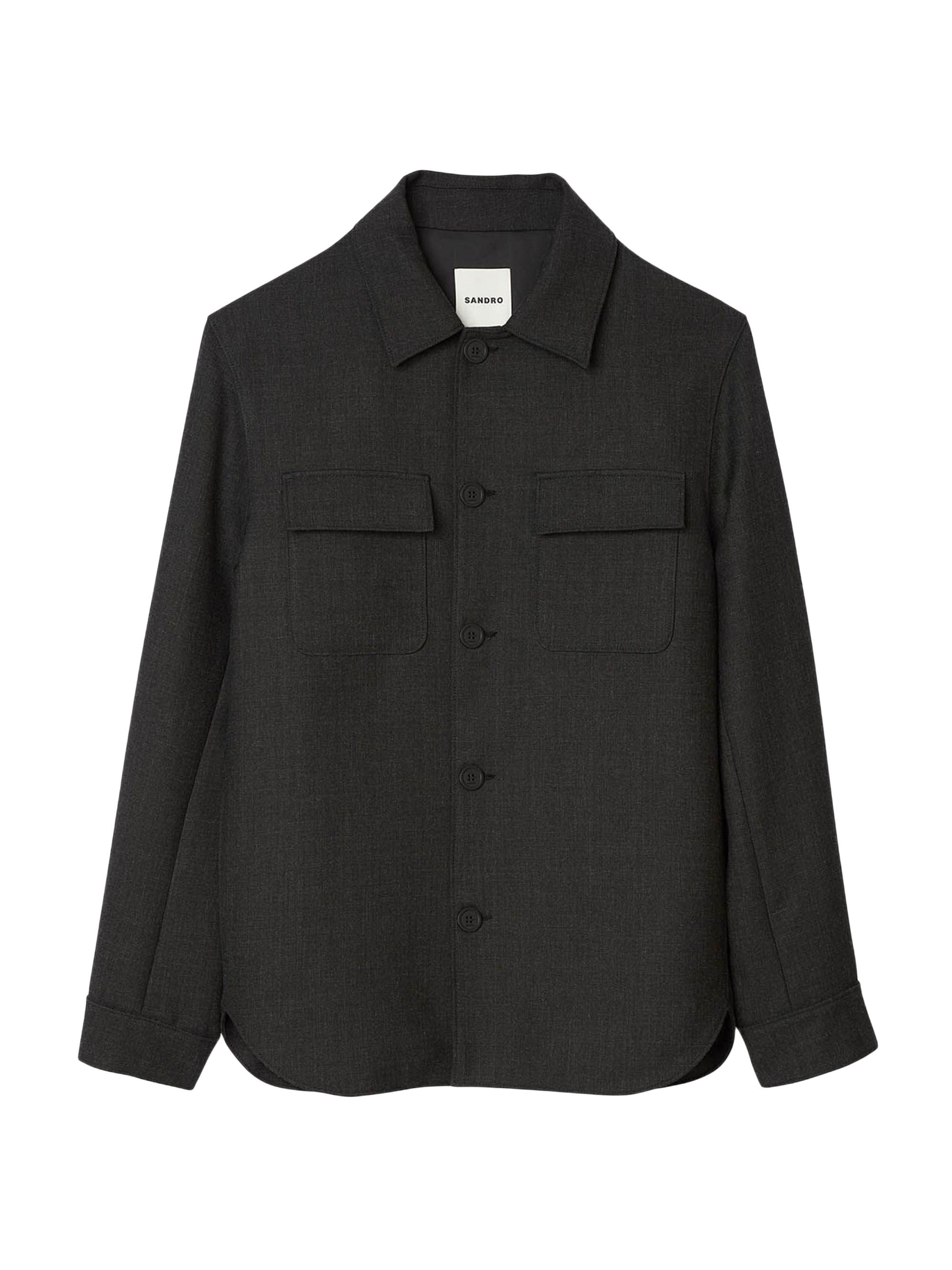 Theory Houndstooth Wool-Cashmere Shirt Jacket | Saks Fifth Avenue