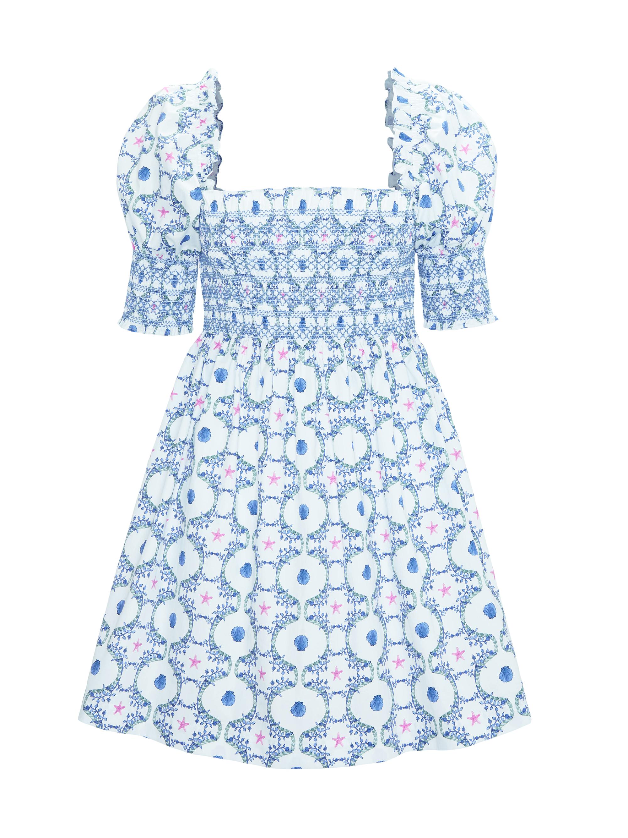 Hill House Home Women's The Lila Nap Dress - White Cisco Trellis