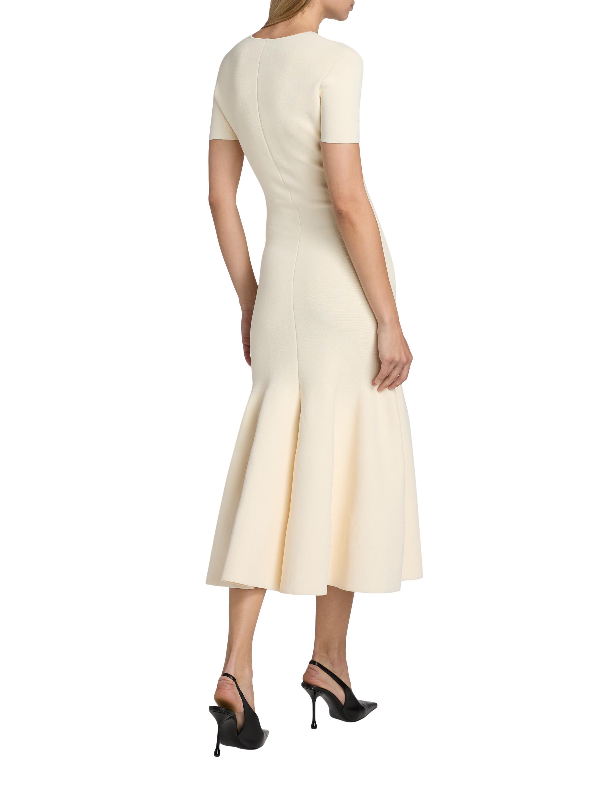 Brandon Maxwell Willa Knit Trumpet-Skirt Midi-Dress | Saks Fifth Avenue