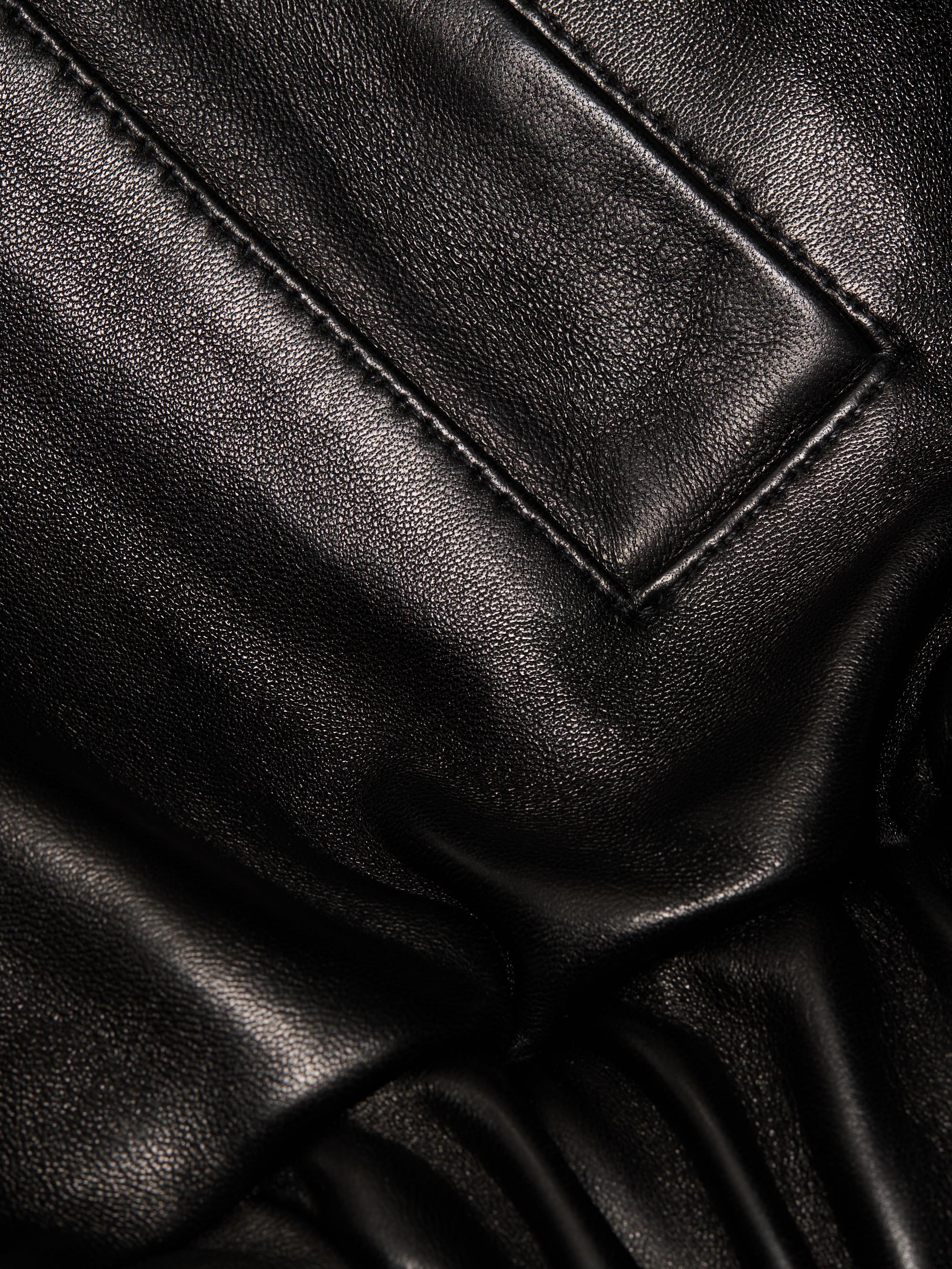 Brandon Maxwell Emmett Leather Double-Zip Moto Jacket | Saks Fifth