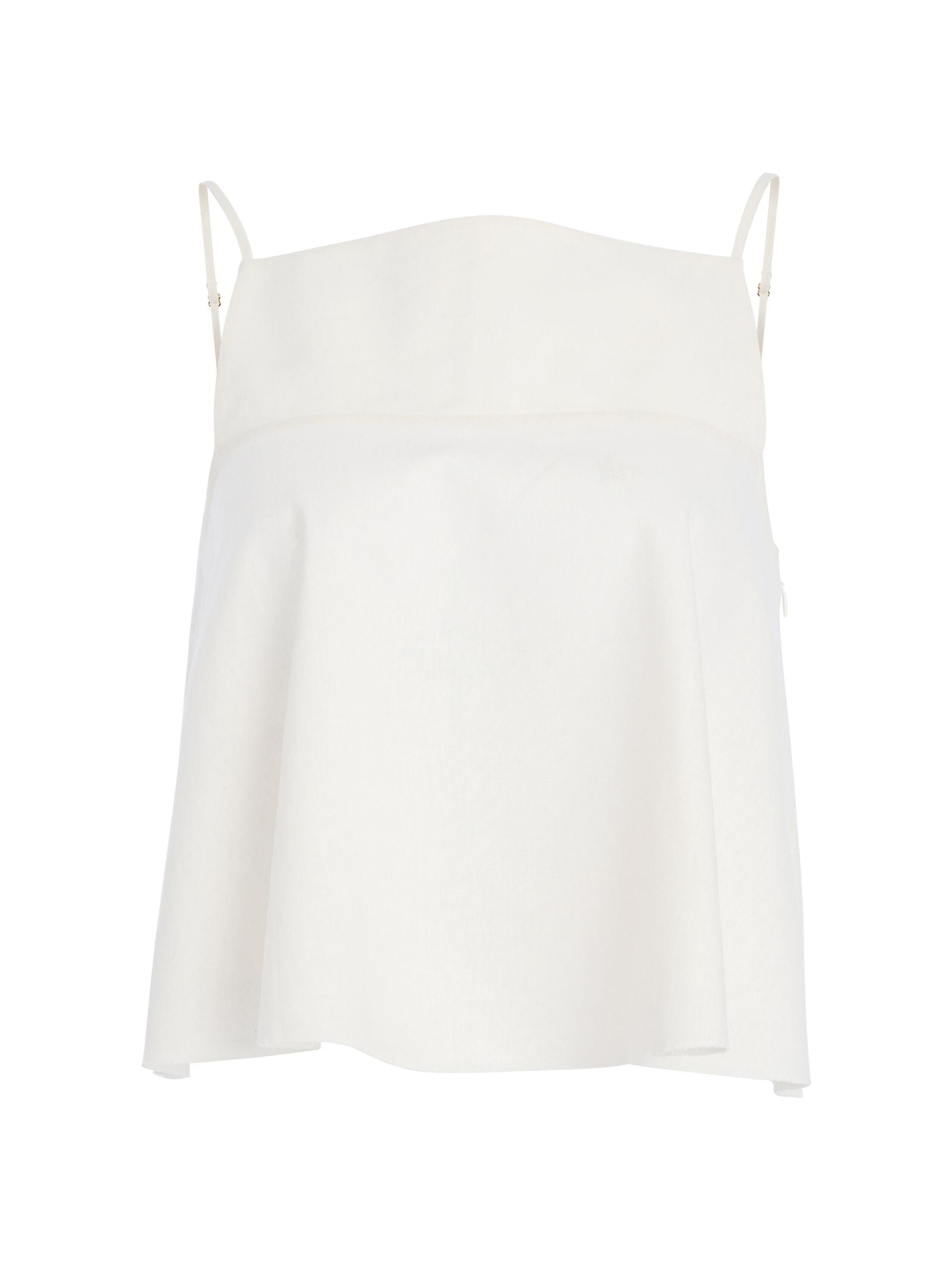 Ser.o.ya Women's Miley Linen Top - Eggshell