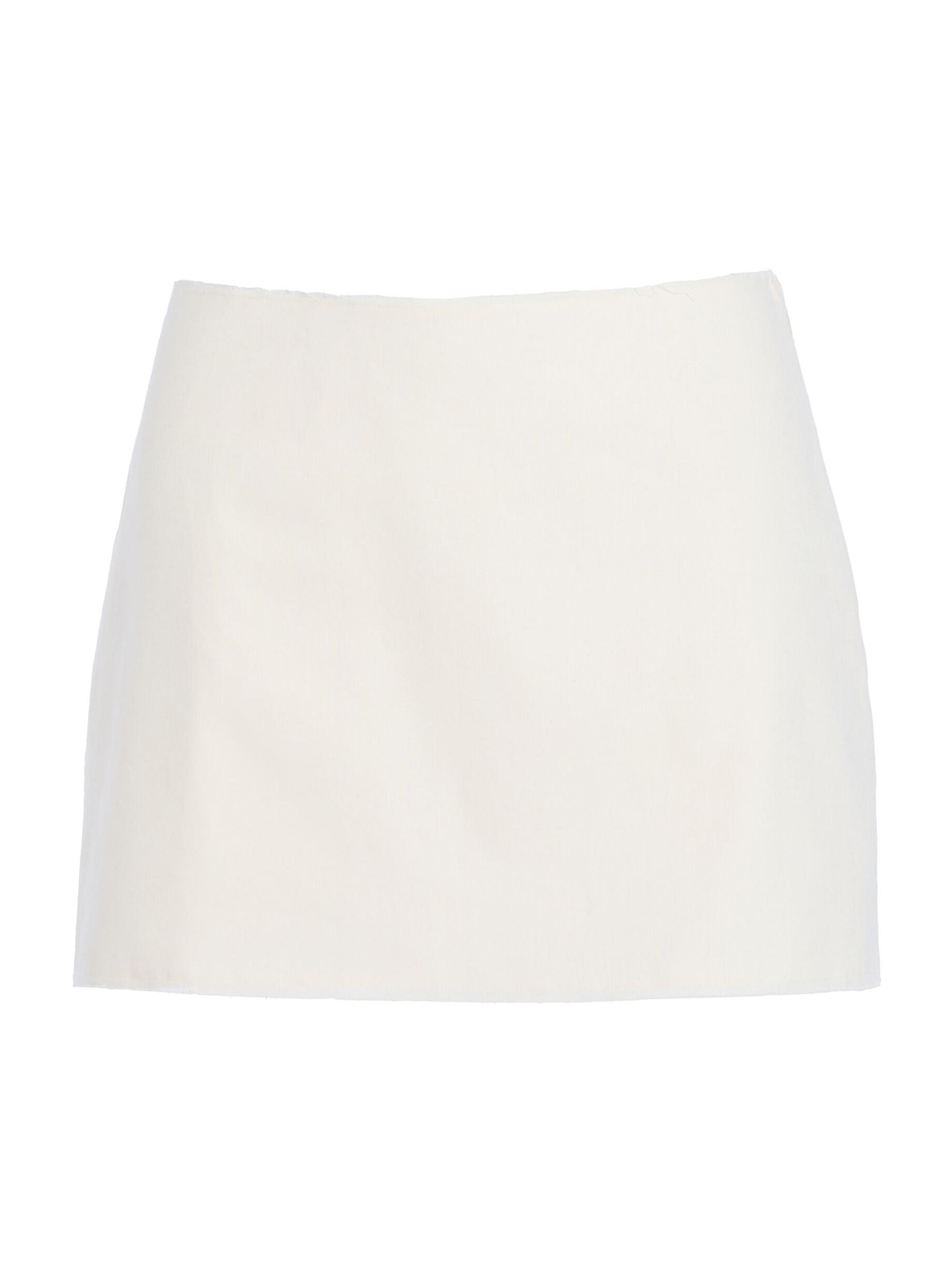 Ser.o.ya Women's Lania Linen Skirt - Eggshell