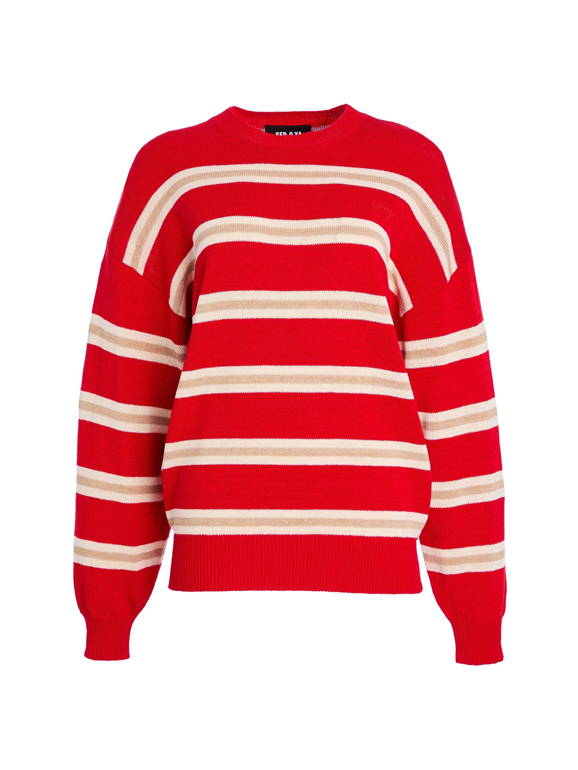 Ser.o.ya Women's Cassian Sweater - Cherry Sand Eggshell