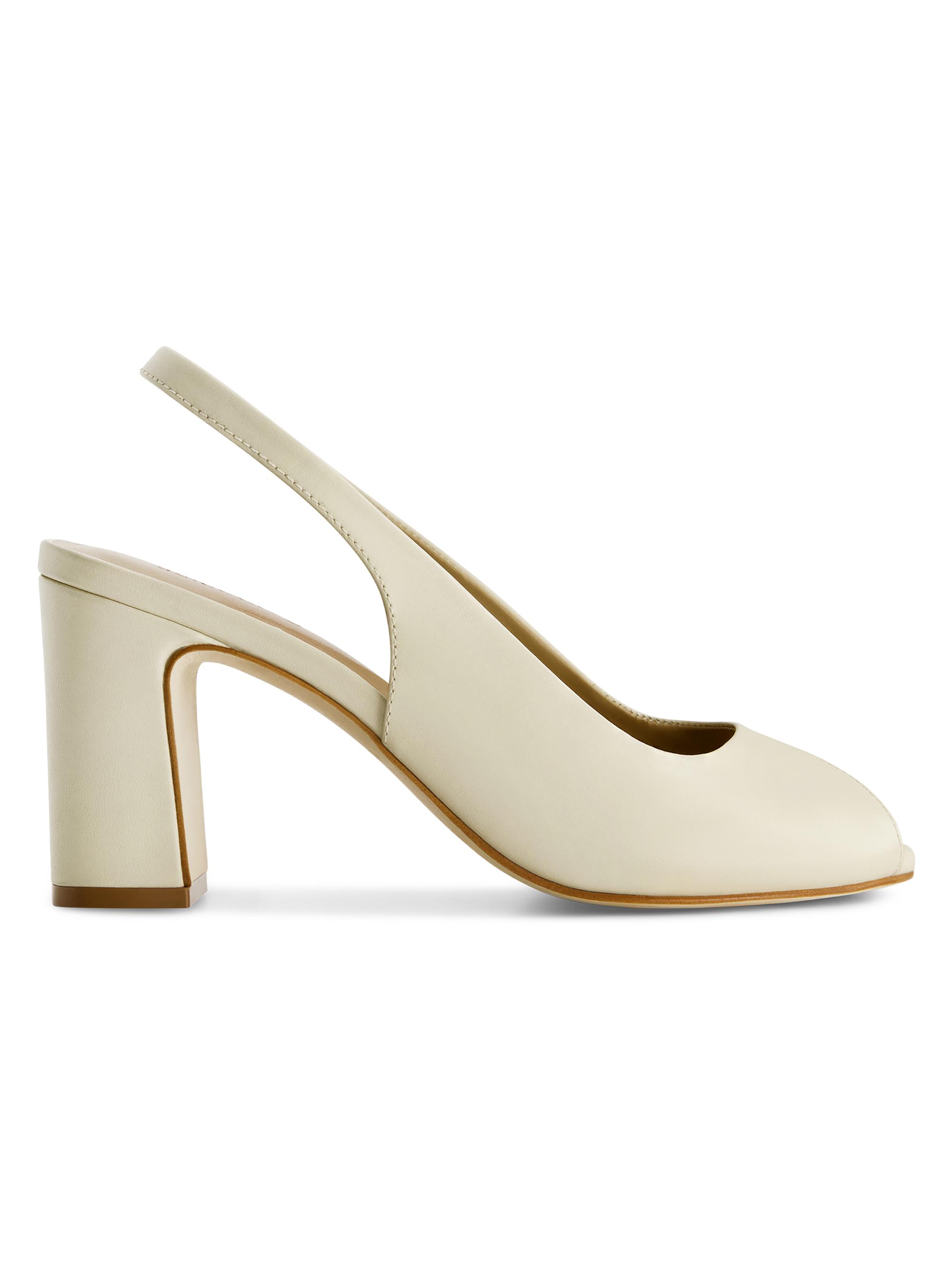 Bernardo Women's Adell Peep Toe Pumps - Eggshell