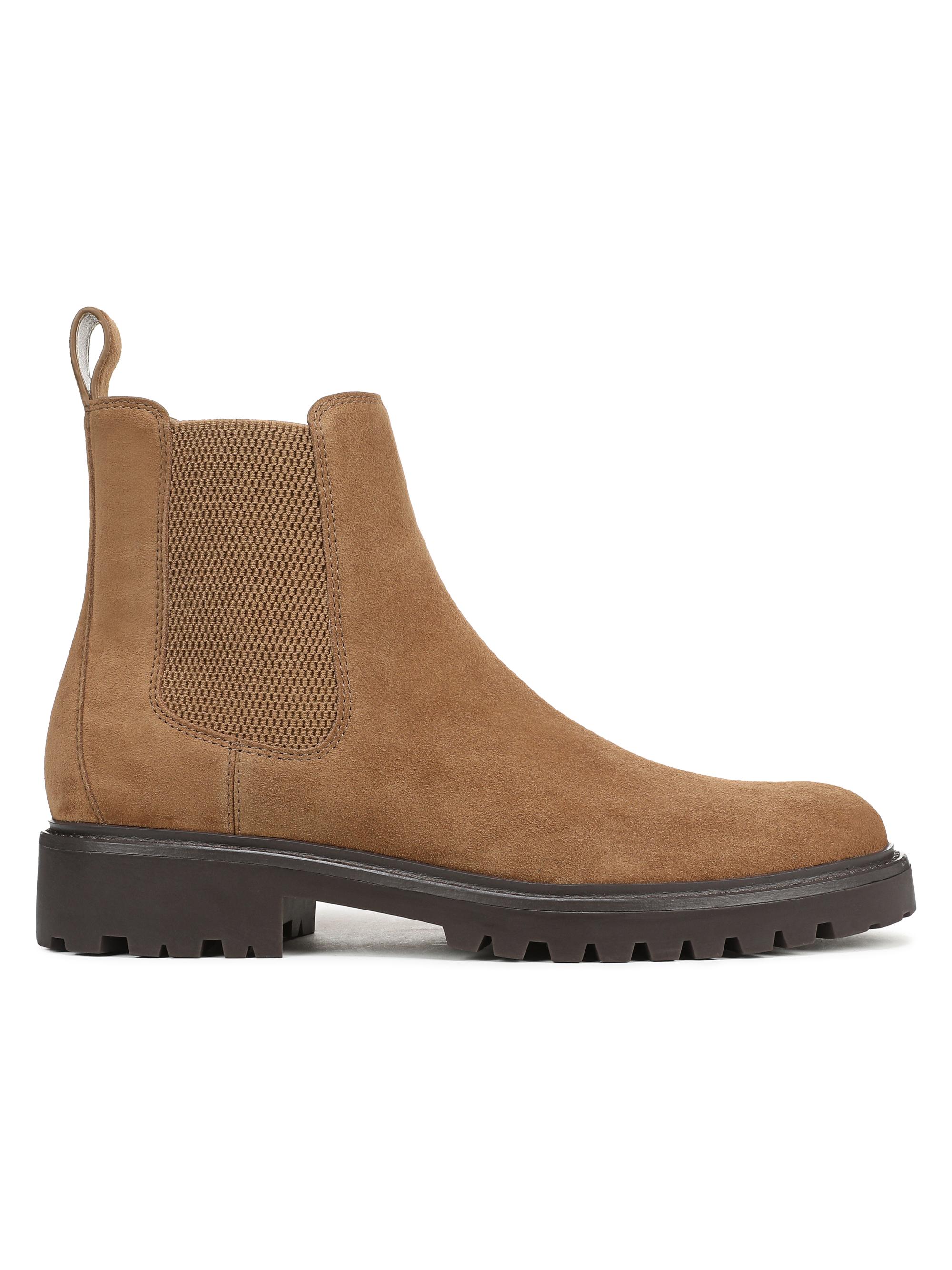 Vince Dave Suede Chelsea Short Boots | Saks Fifth Avenue