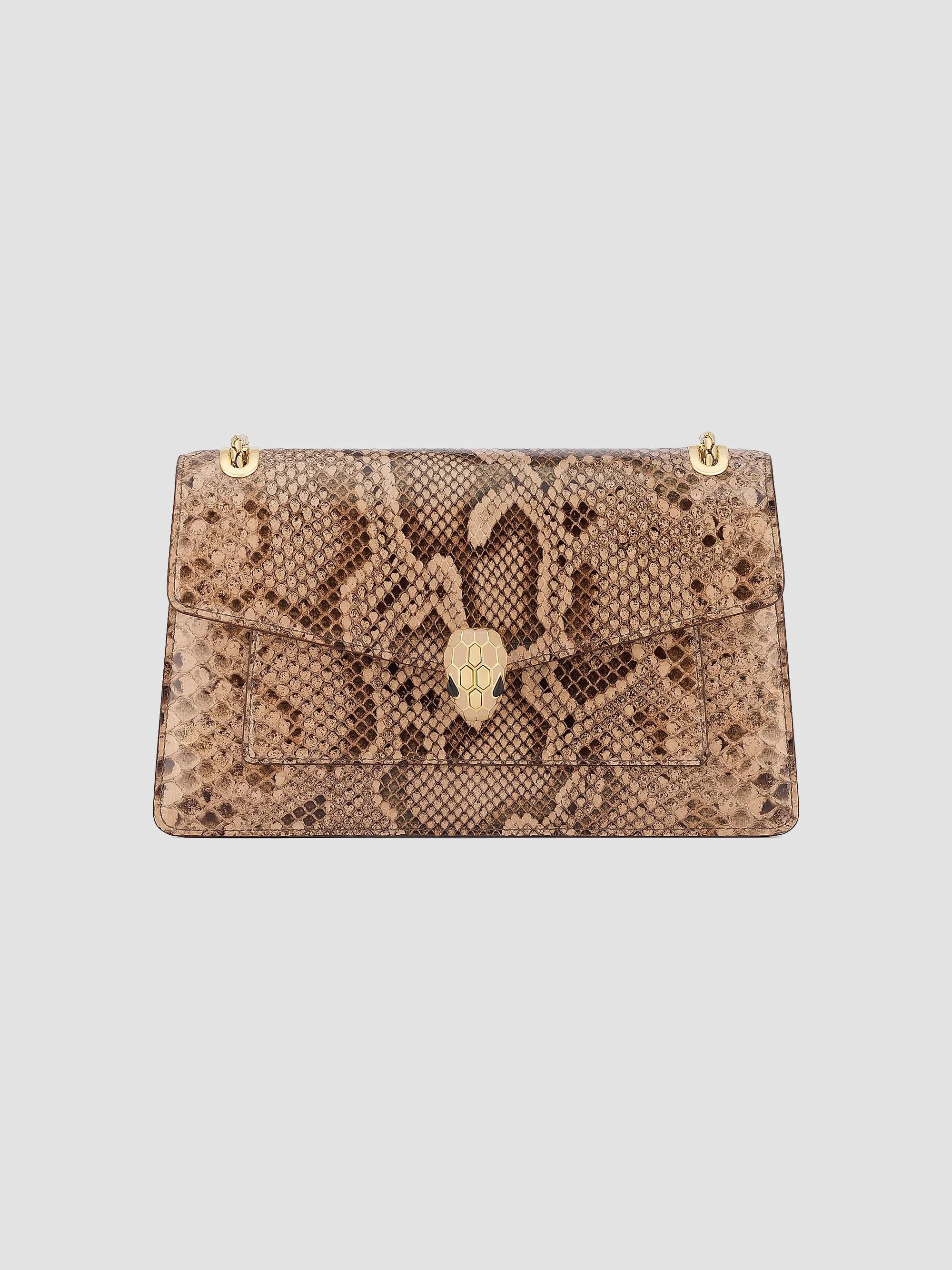 BVLGARI Serpenti Forever Python Shoulder Bag | Saks Fifth Avenue
