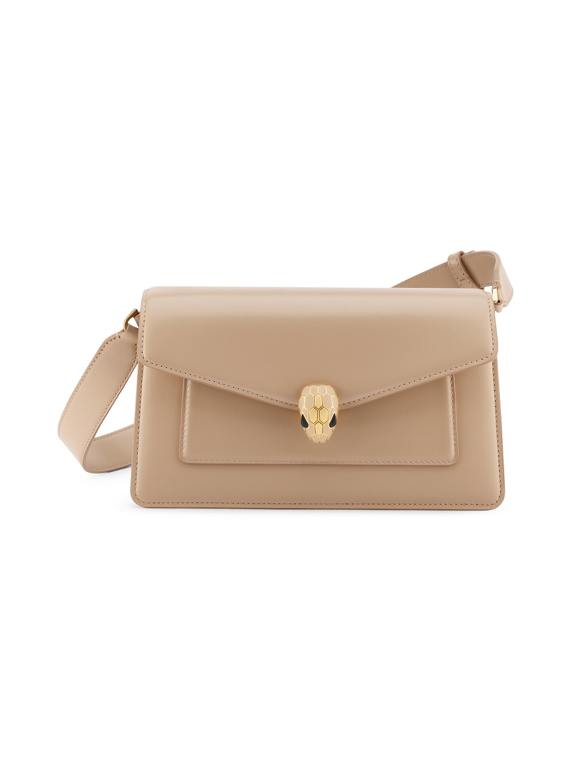 BVLGARI Women's Serpenti Forever Leather Shoulder Bag - Travertine