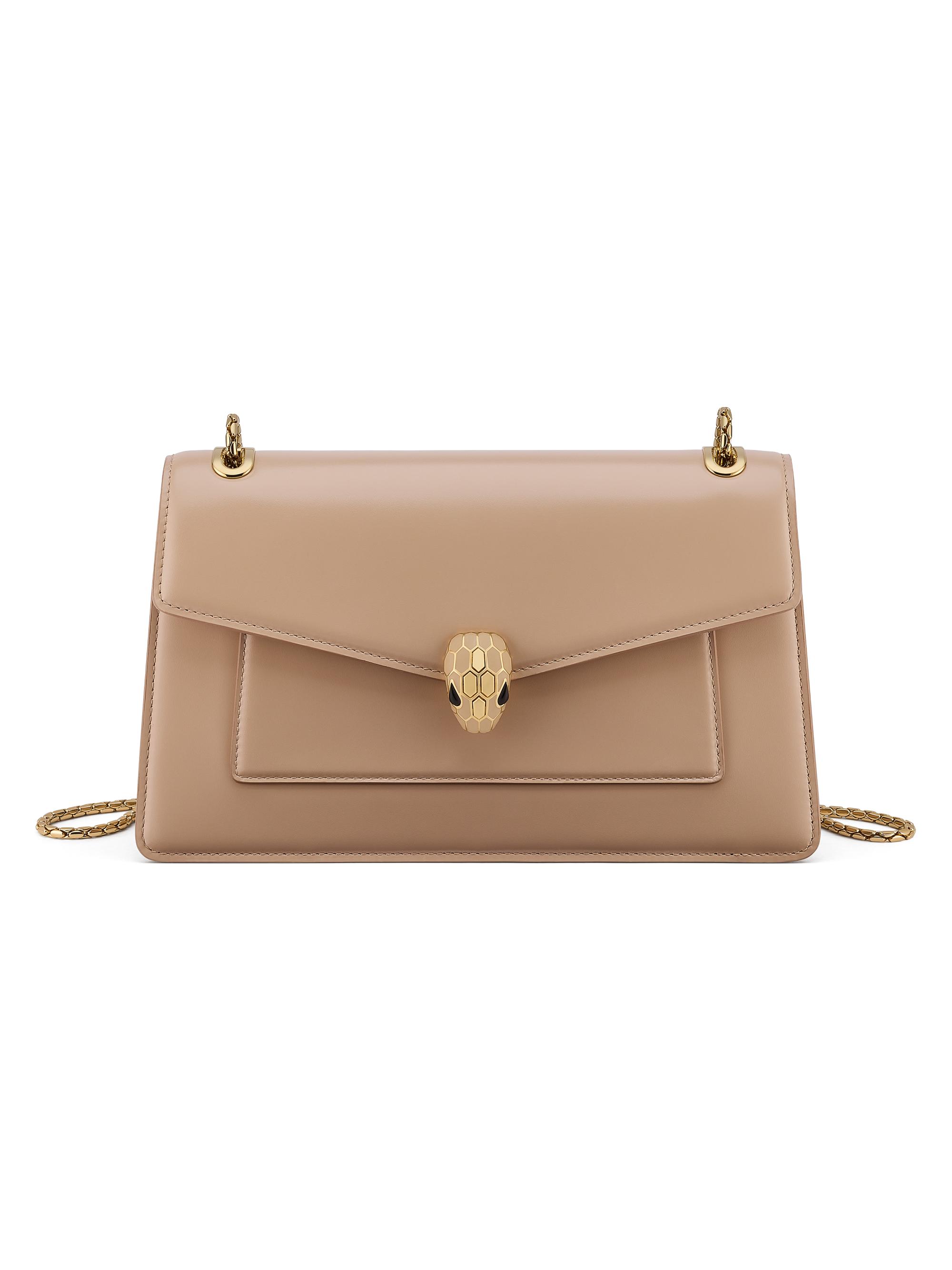 BVLGARI Women's Serpenti Forever Leather Shoulder Bag - Travertine