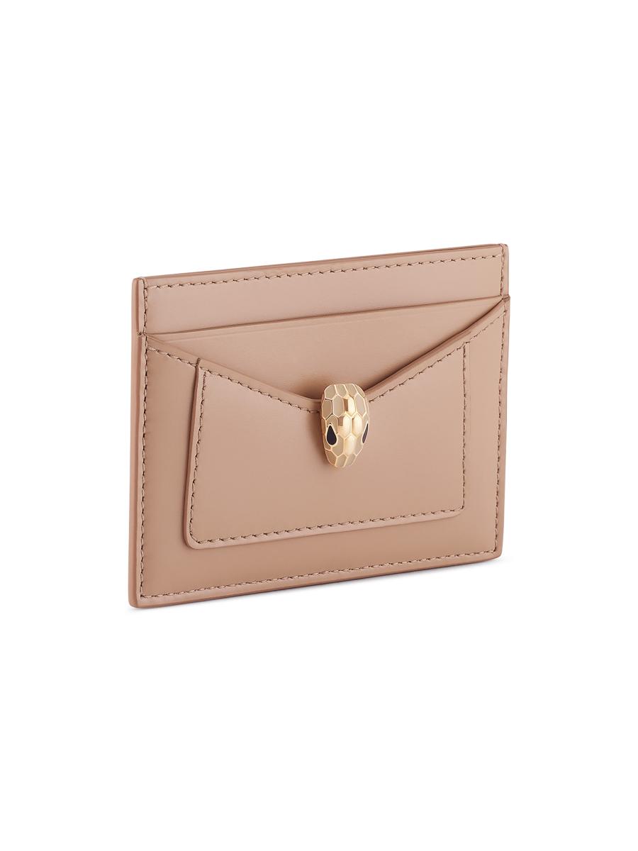 BVLGARI Serpenti Forever Leather Card Holder | Saks Fifth Avenue