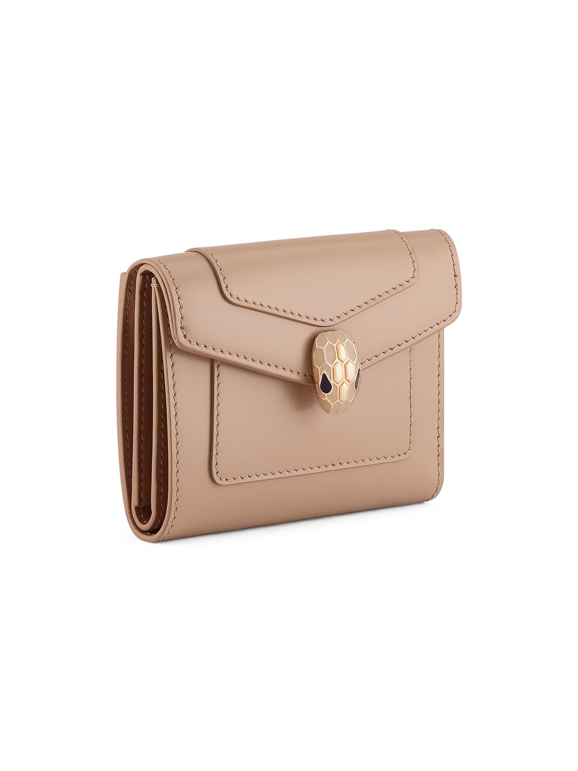 BVLGARI Women's Serpenti Forever Leather Wallet - Travertine