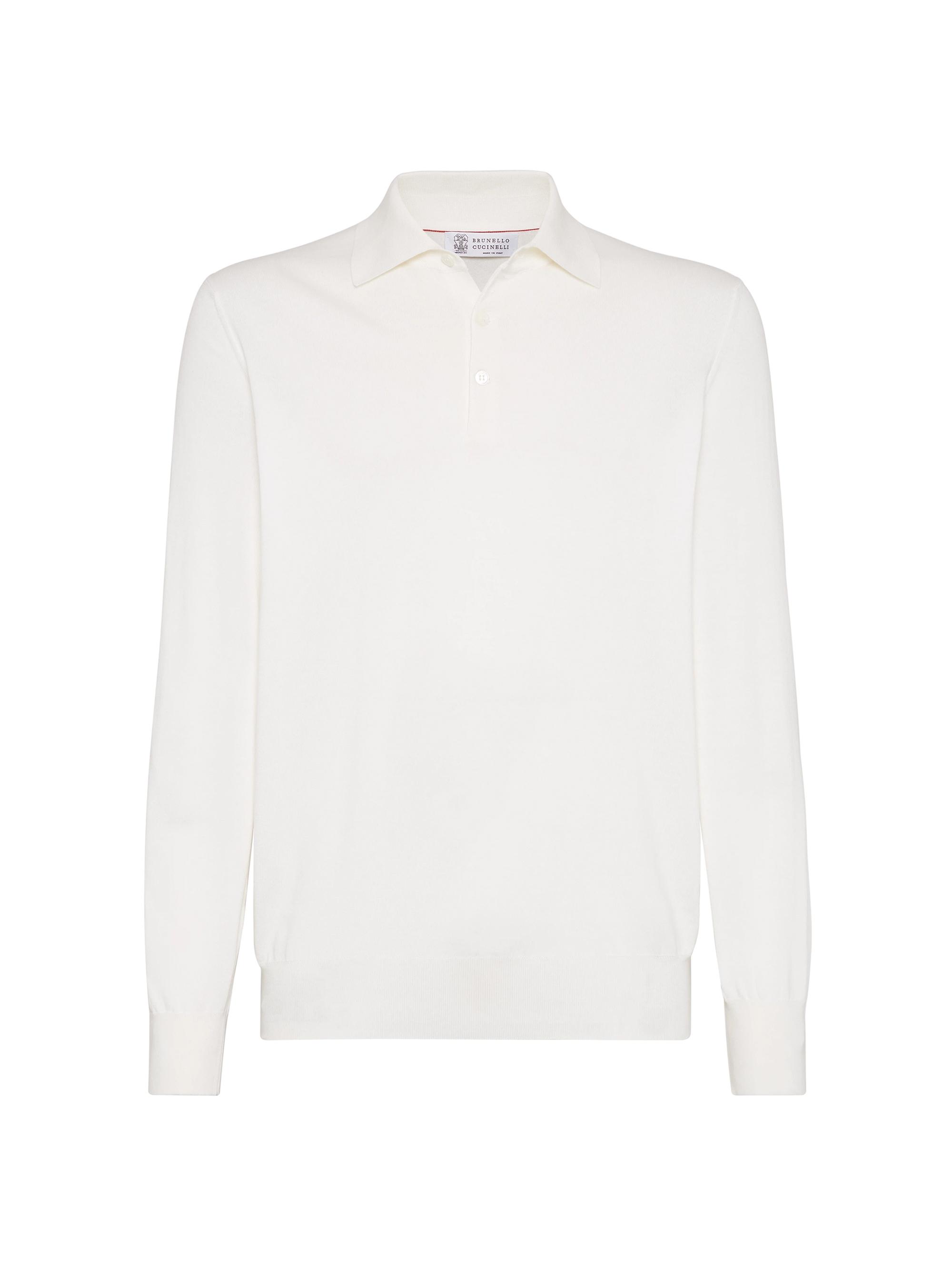 Brunello Cucinelli Men's Cotton Lightweight Knit Polo Shirt - Panama