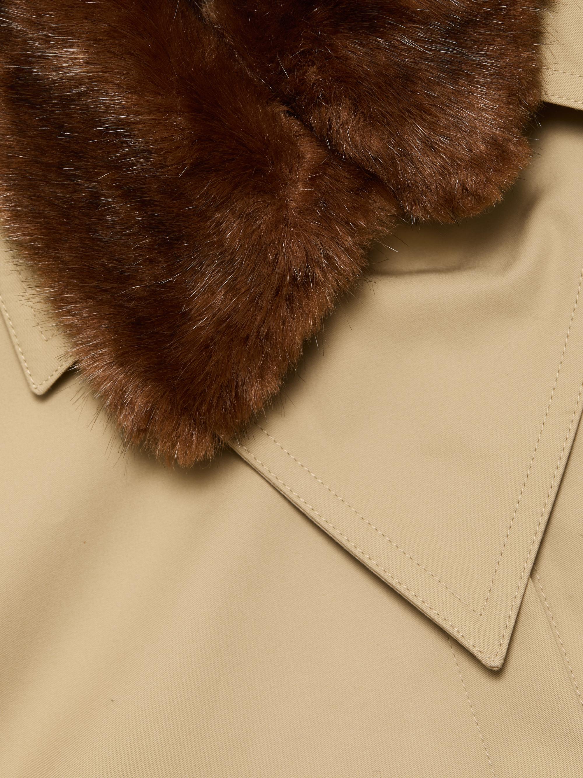 Nanushka Grow Henka Faux Fur-Trim Shirt Jacket | Saks Fifth Avenue
