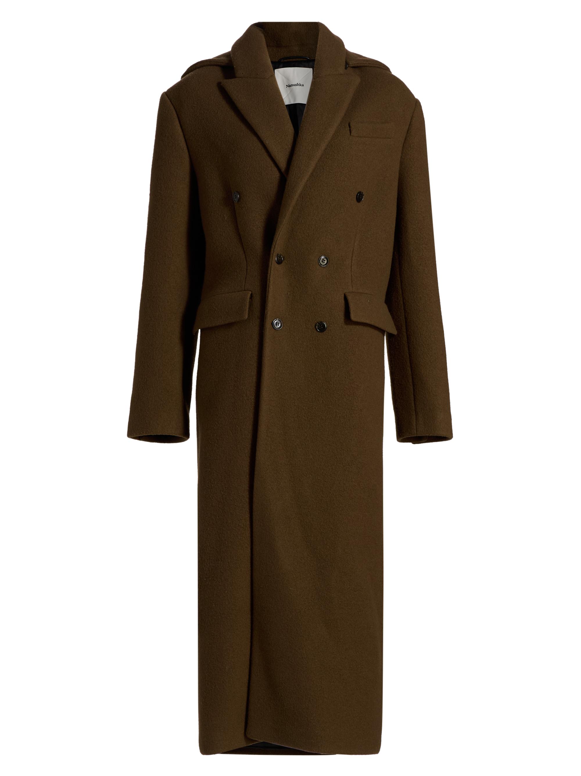 Sam Edelman Double-Breasted Long Coat | Saks Fifth Avenue