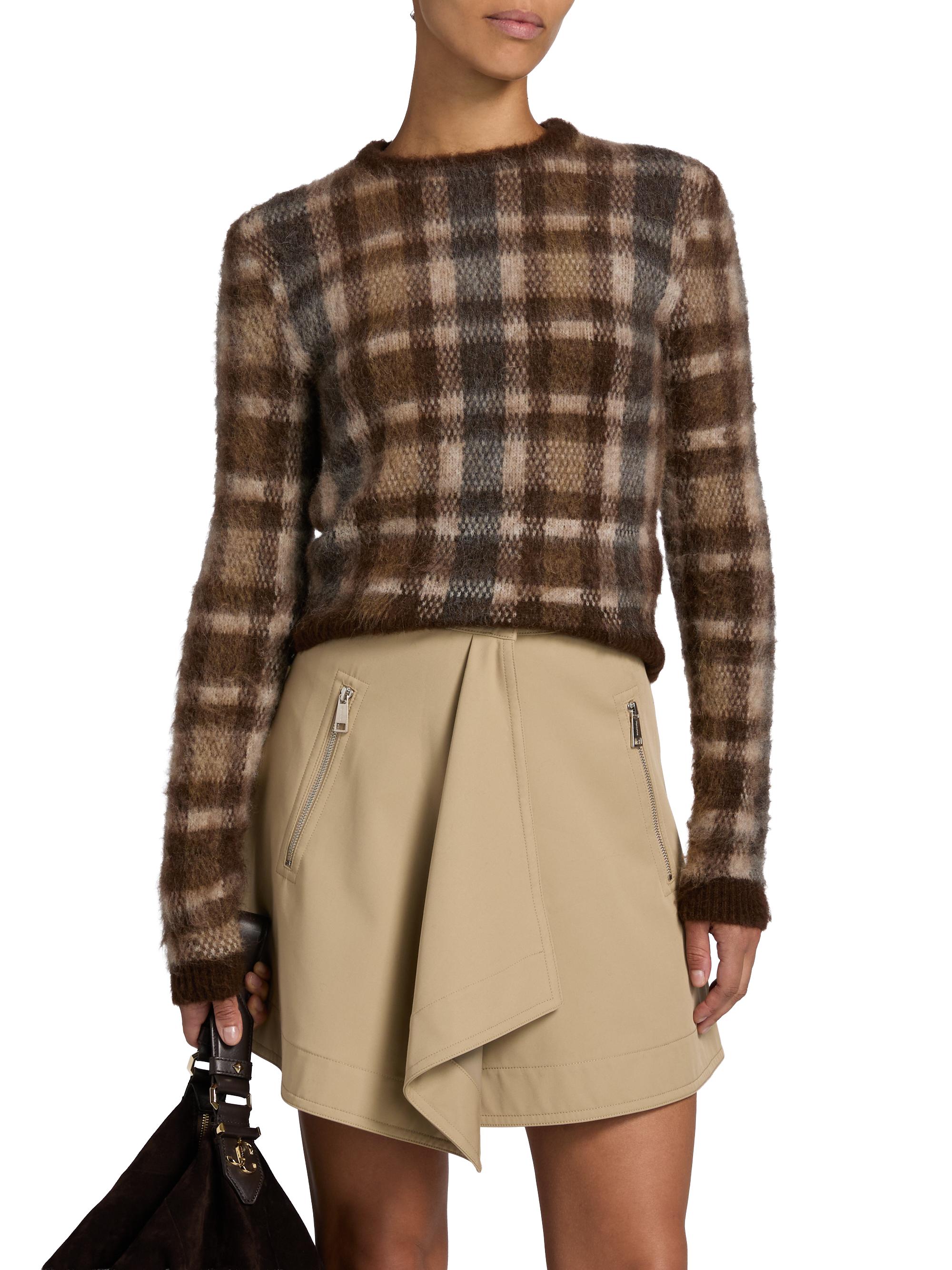Nanushka Grow Farica Brushed Alpaca Crop Sweater | Saks Fifth Avenue