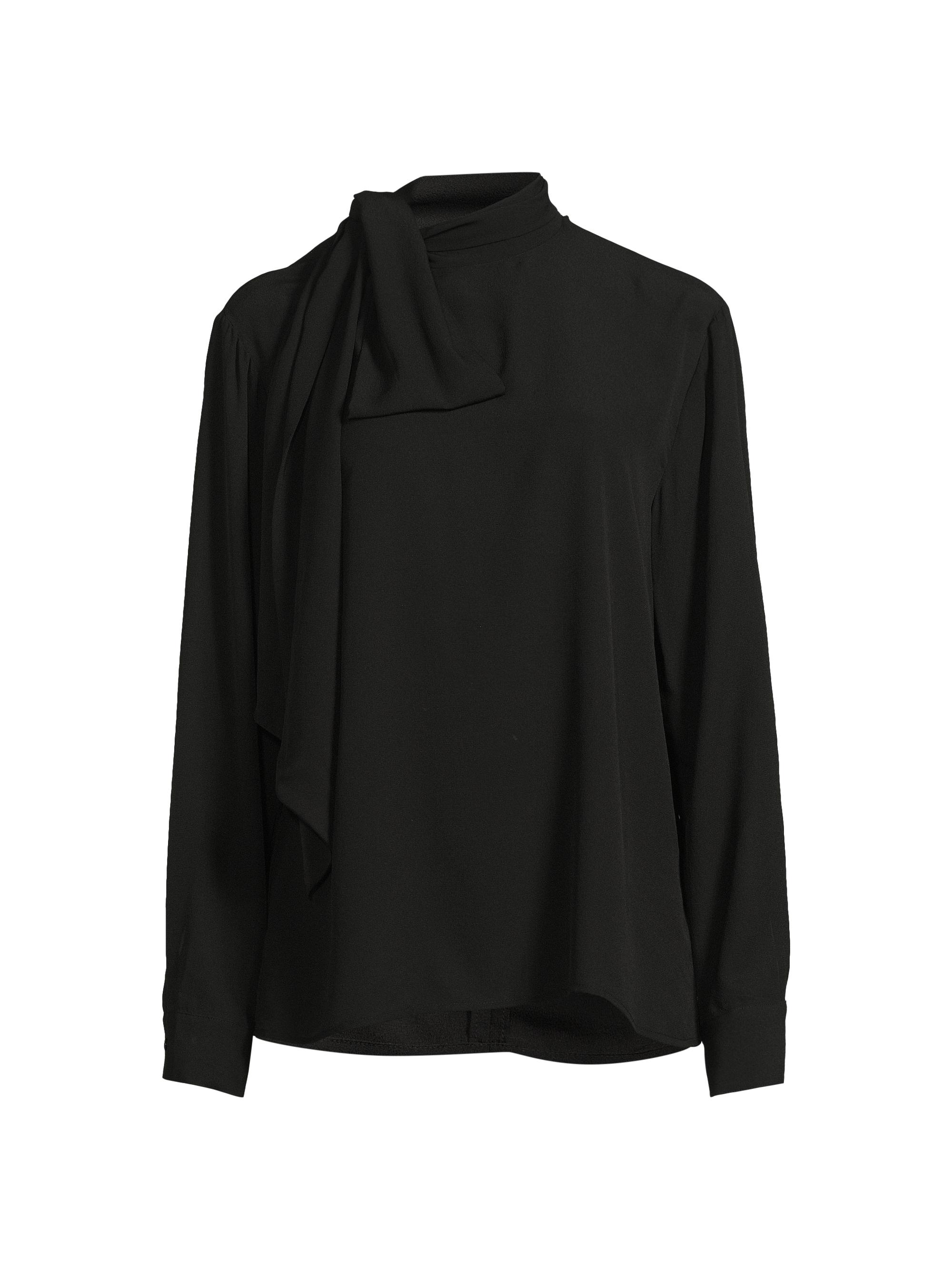 Elea Silk Tieneck Top