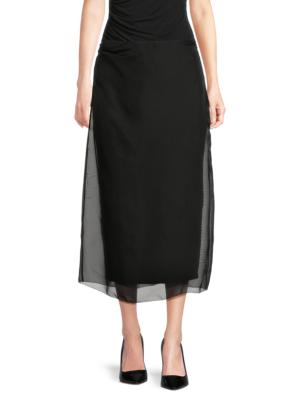 Rue Sophie Viv Organza Midi-Skirt | Saks Fifth Avenue