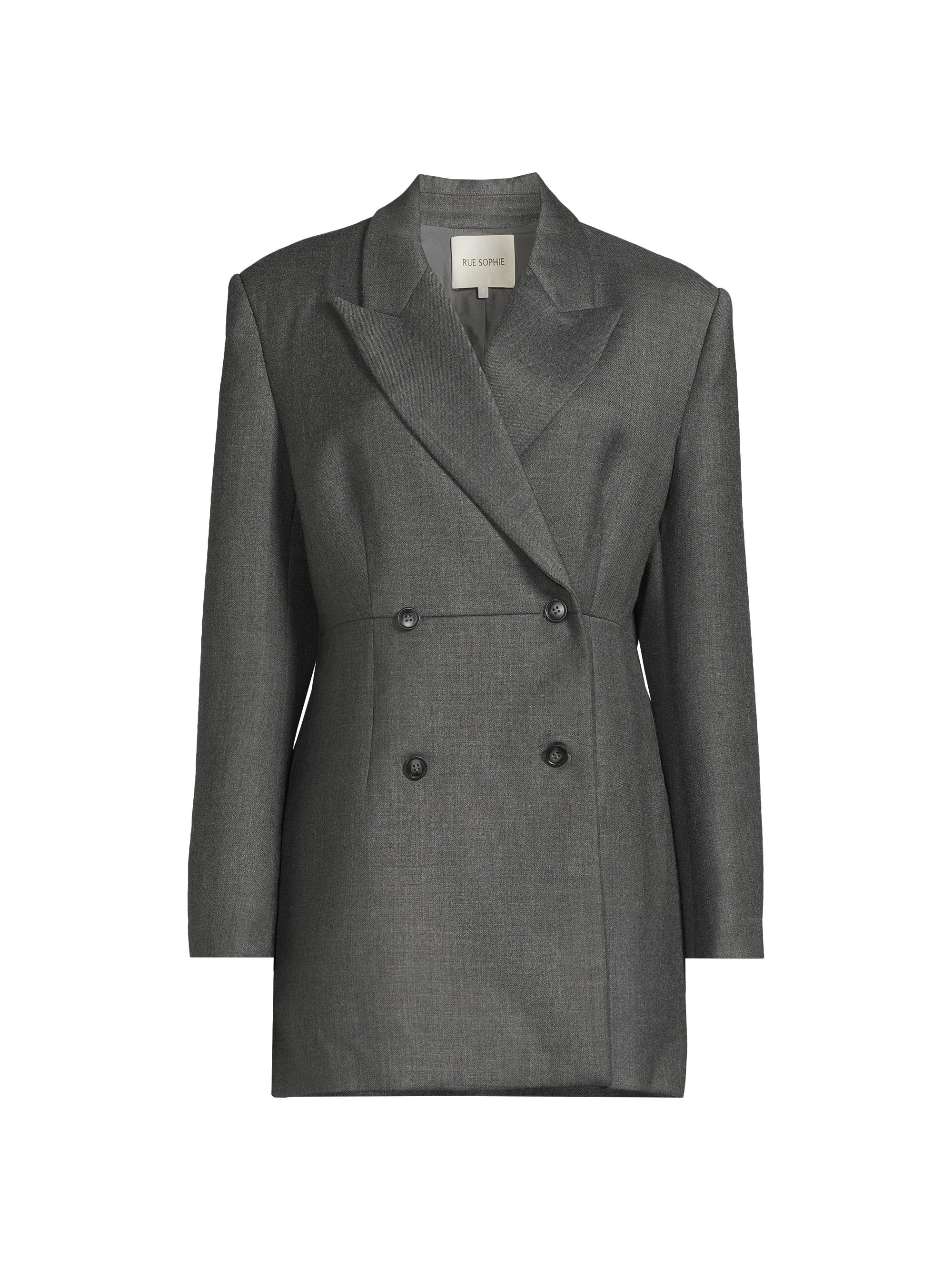 Paley Double-Breasted Wool-Blend Blazer