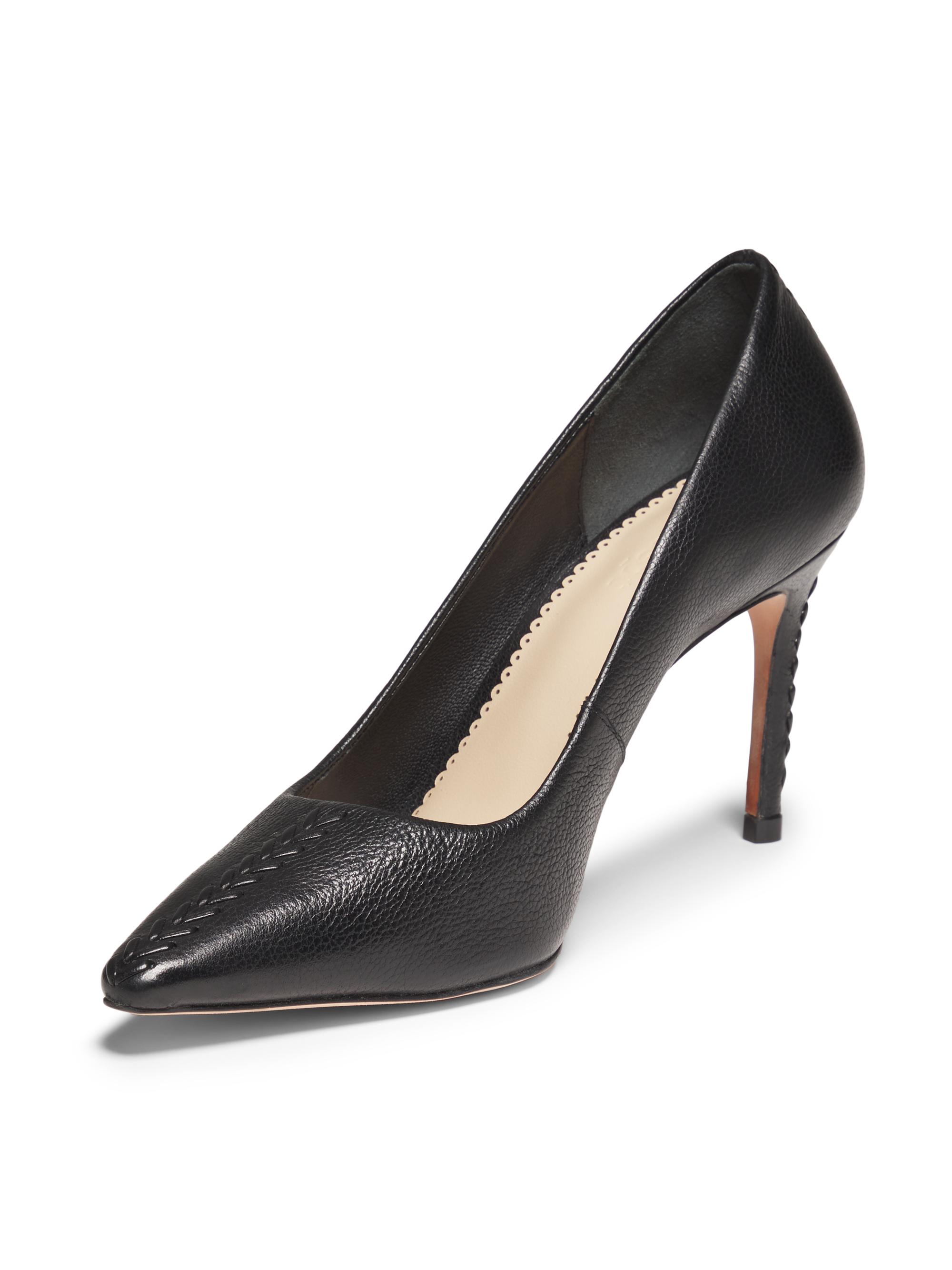 Cinq à Sept Giselle 85MM Whipstitch Leather Pumps | Saks Fifth Avenue