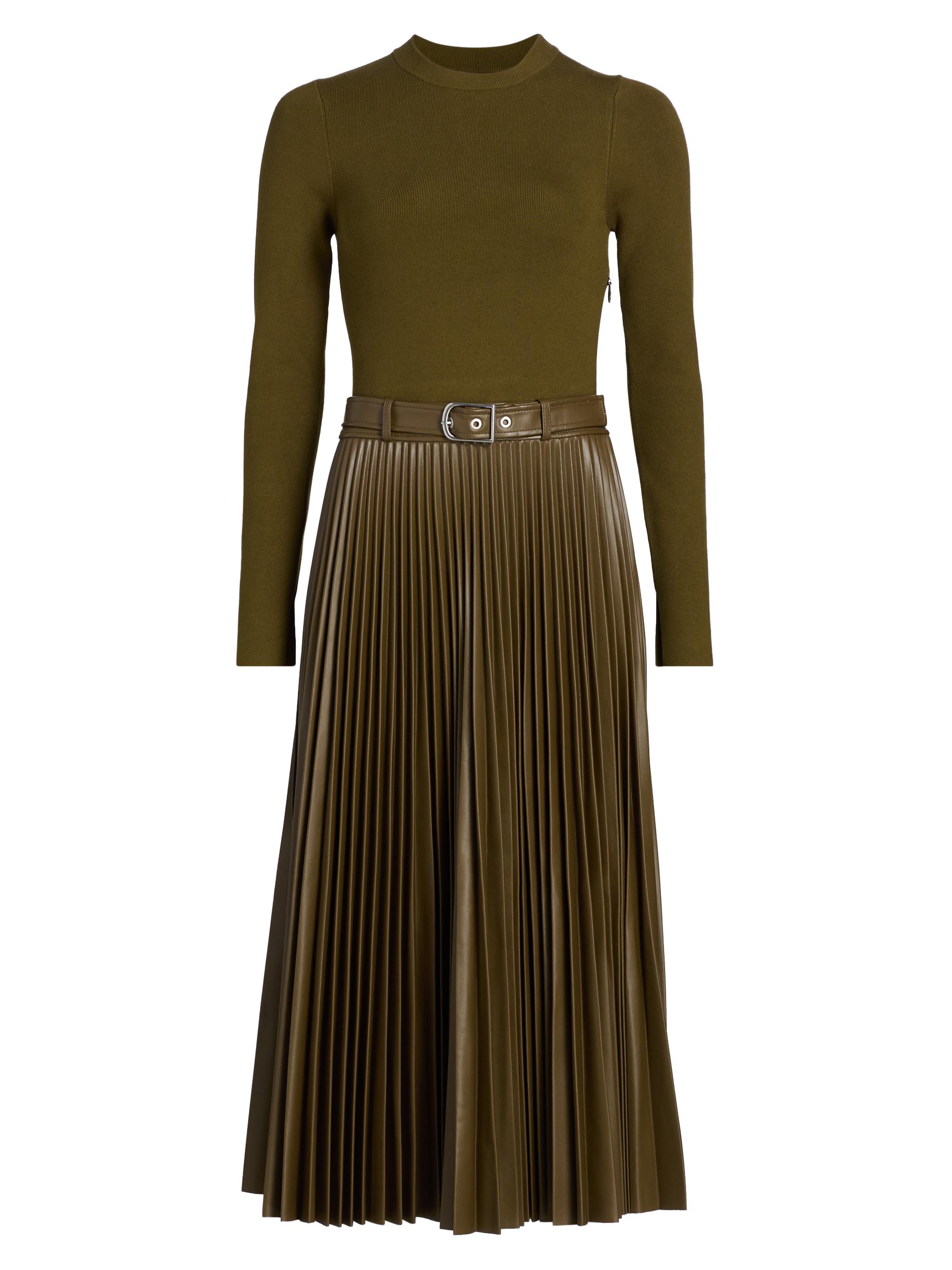 aimi　1125 SIMKHAI Abilene Mixed-Media Midi-Dress | Saks Fifth Avenue