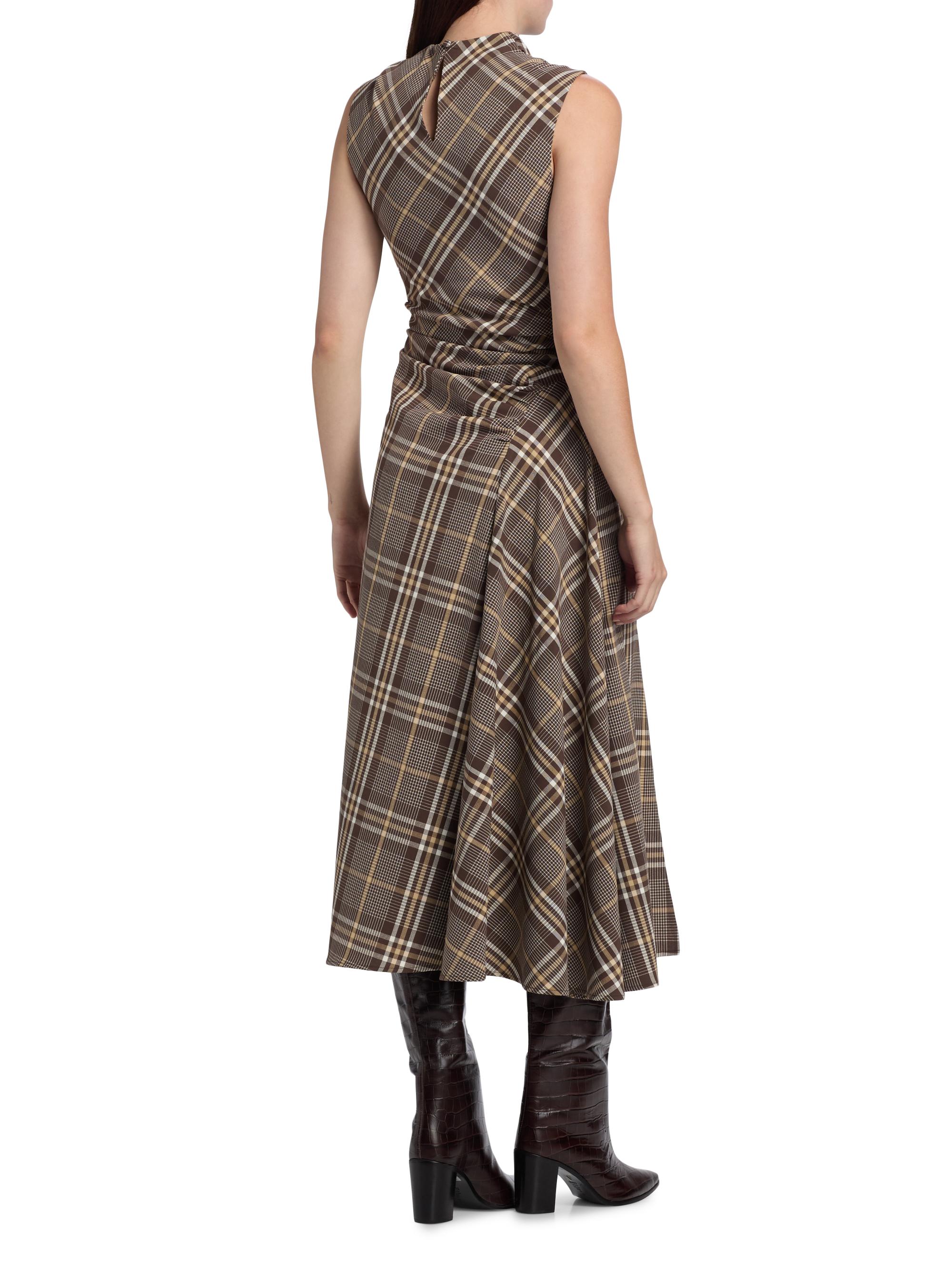 knee length dresses for ladies Oxblood Burke Draped Midi Dress