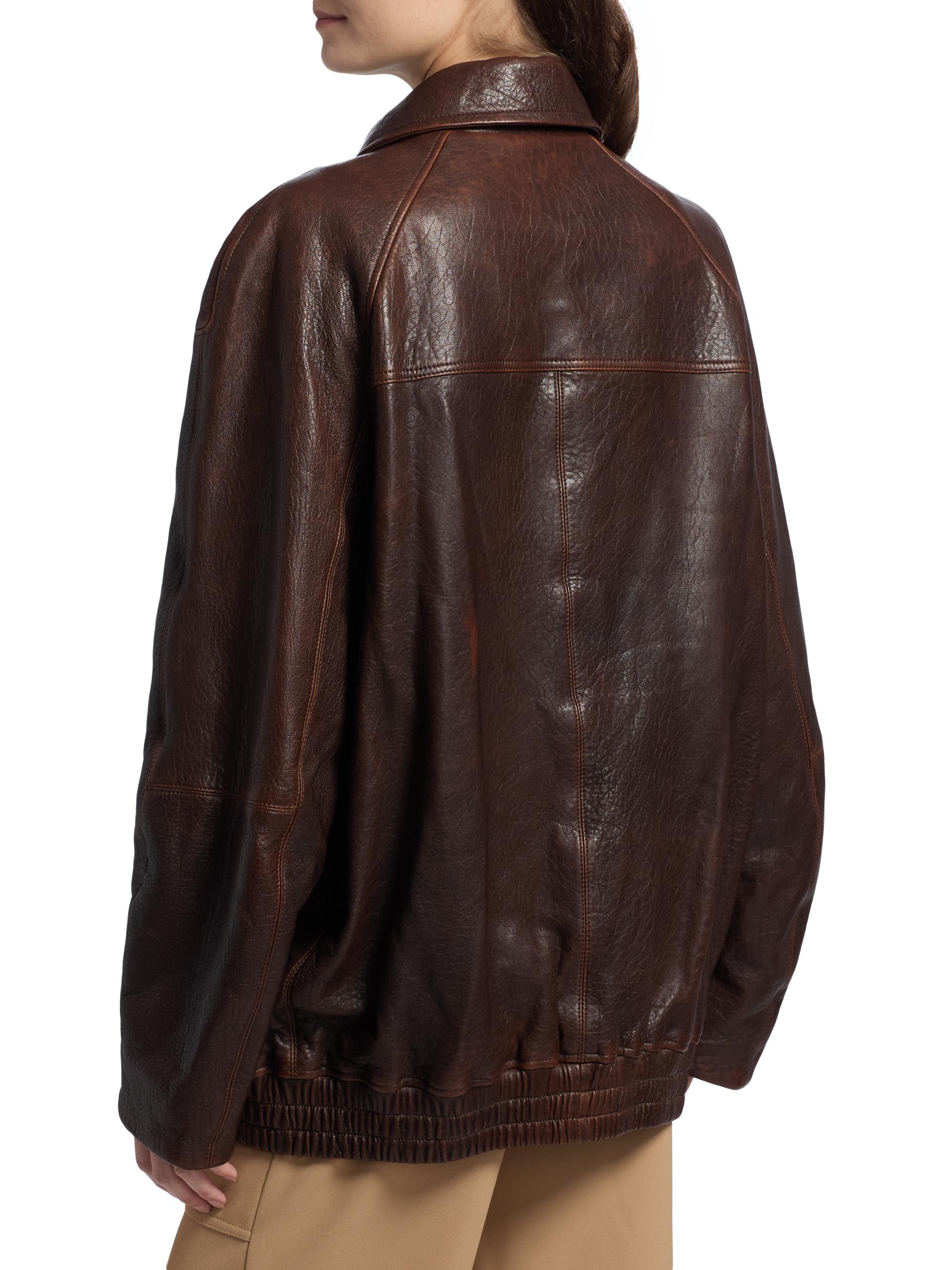 SIMKHAI Huntington Leather Oversized Jacket | Saks Fifth Avenue