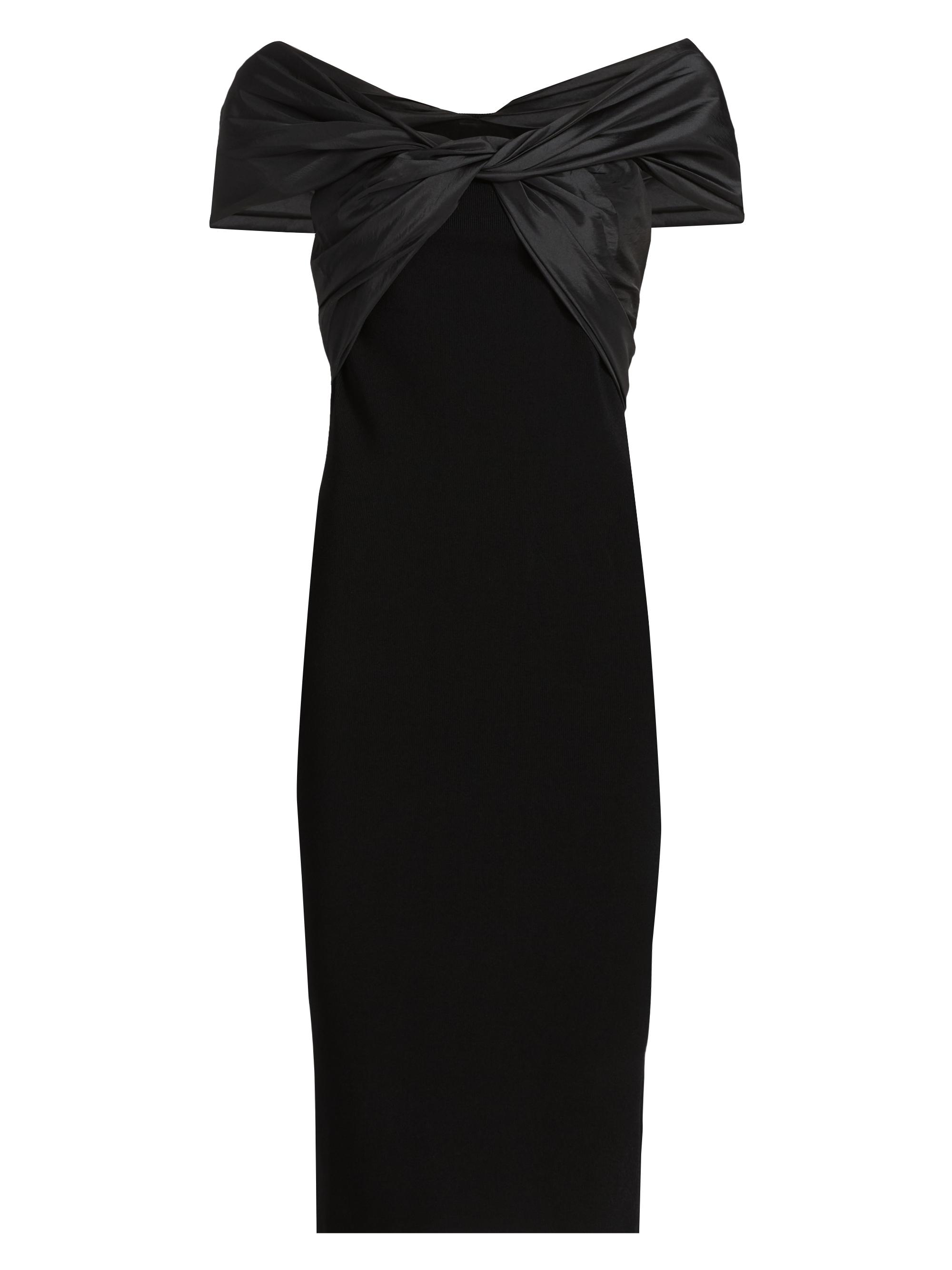 SIMKHAI Women's Mia Off-The-Shoulder Cut-Out Midi-Dress - Black