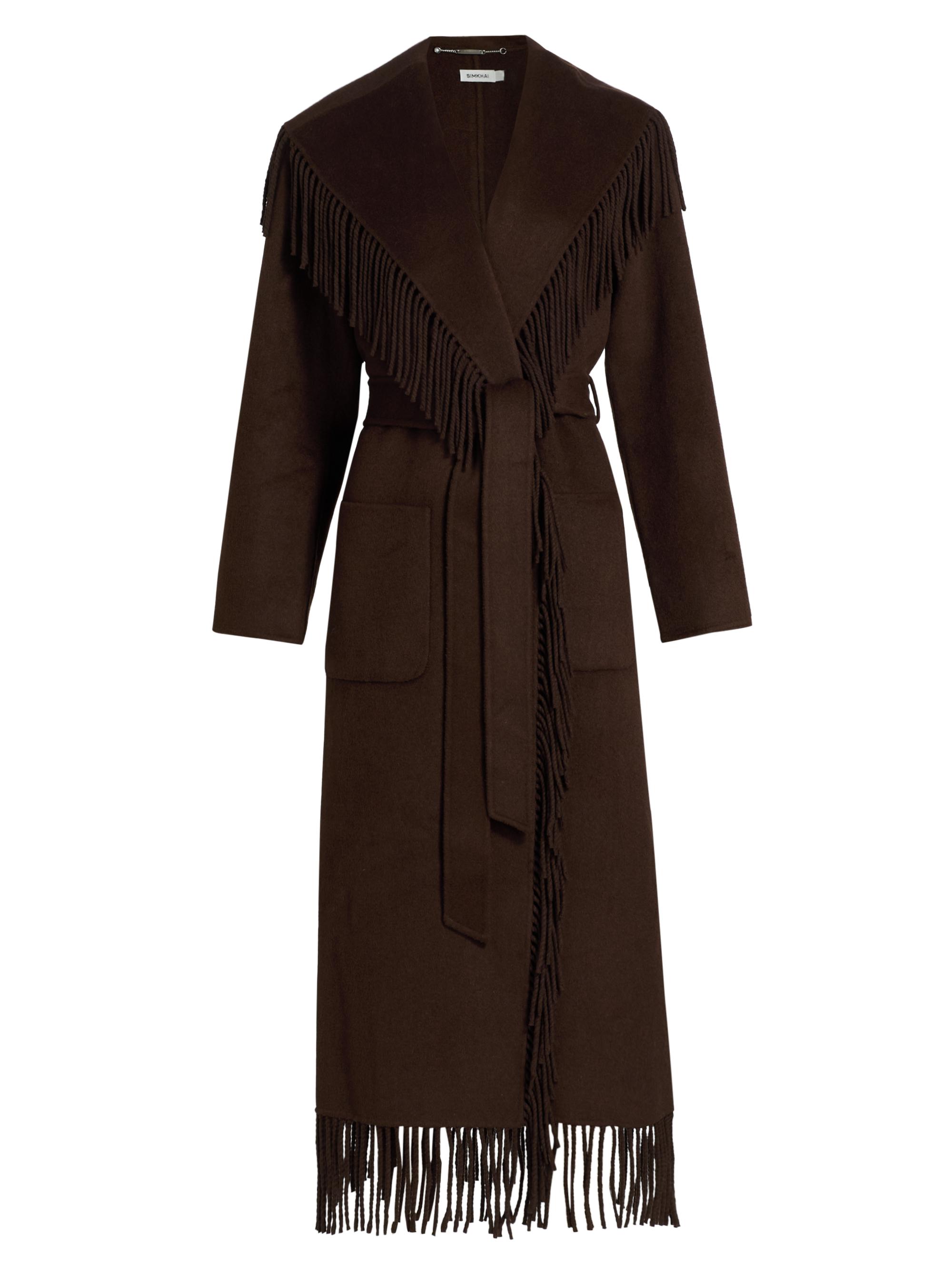 Nicholas the Label Candice Double Wool-Blend Scarf-Neck Coat