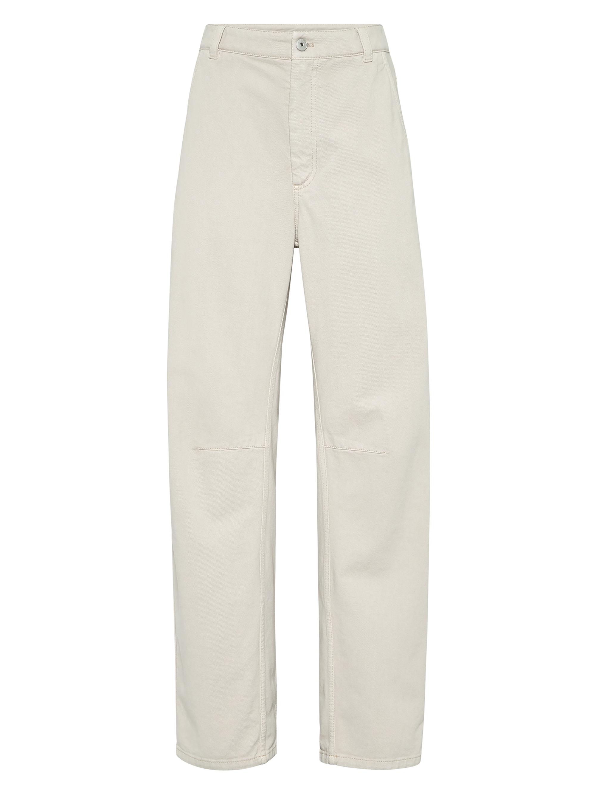 BRUNELLO CUCINELLI LOOSE FIT ホワイトデニムパンツ Brunello Cucinelli Stretch Dyed Denim Baggy Trousers | Saks Fifth