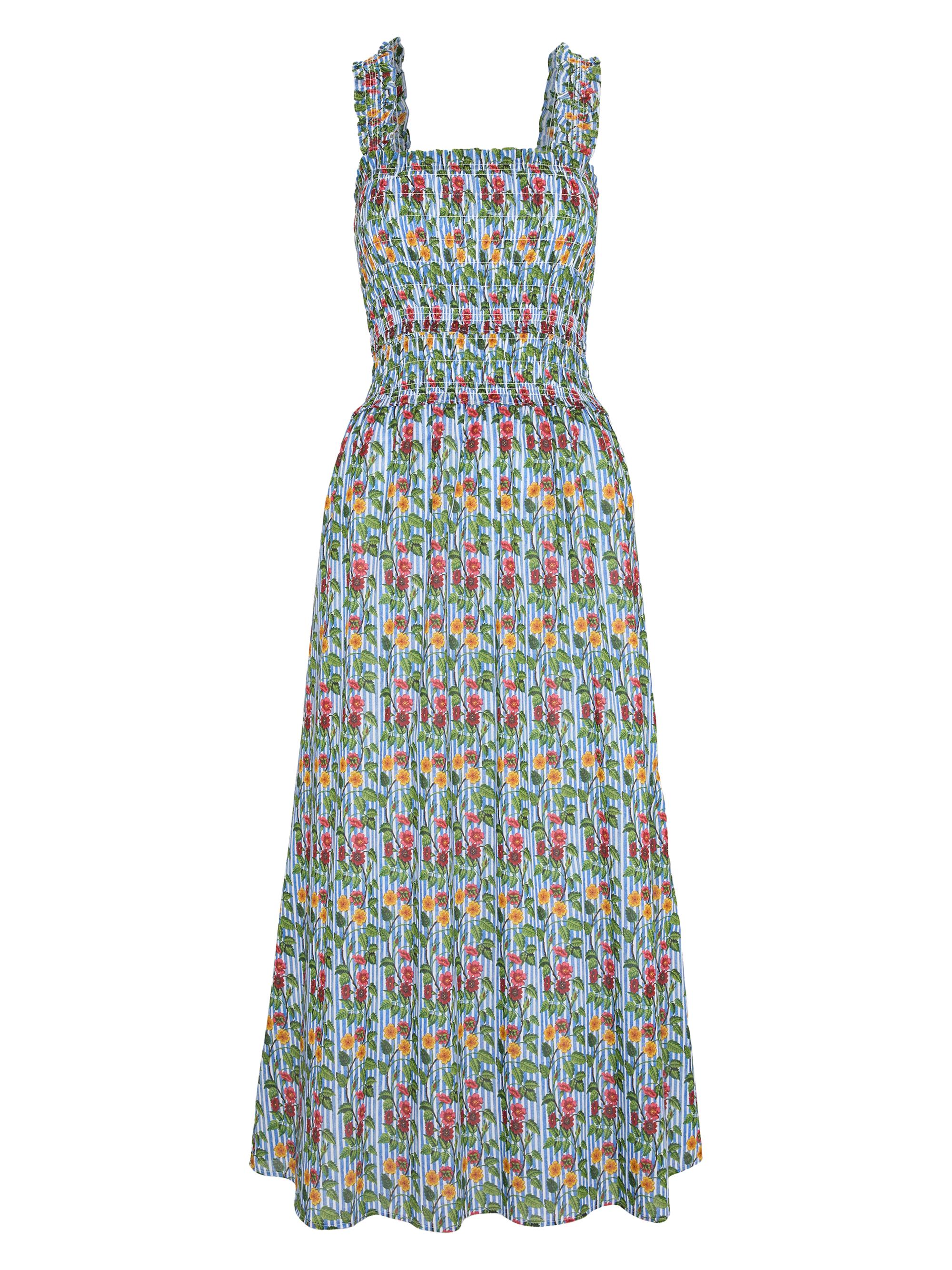 house on the hill ギンガムチェック90 The Azalea Maxi Nap Dress - Chocolate Gingham – Hill House Home