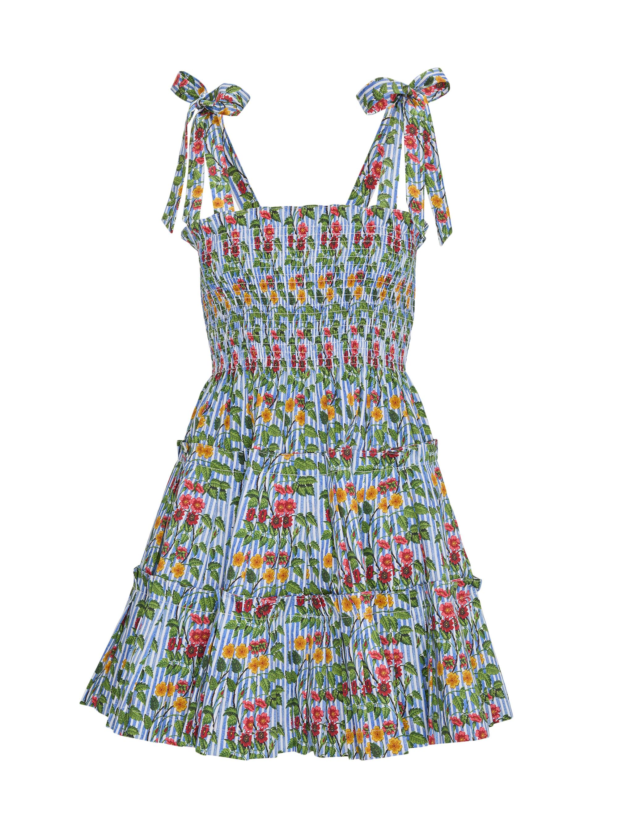 Hill House Home Women's The Ribbon Charlotte Nap Dress - Geranium Stripe