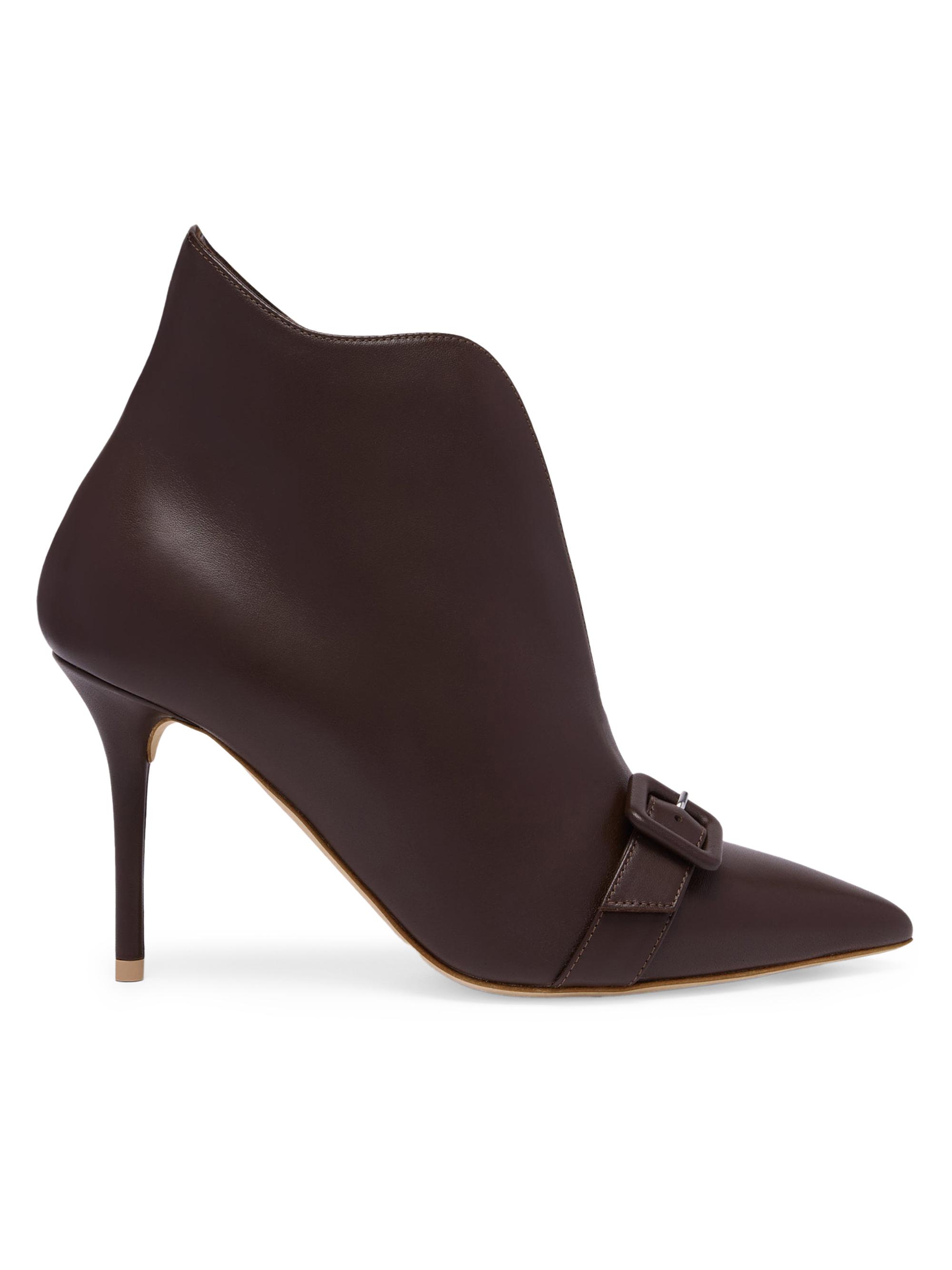 Malone Souliers Women's Esther 85MM Leather Boots - Tobacco