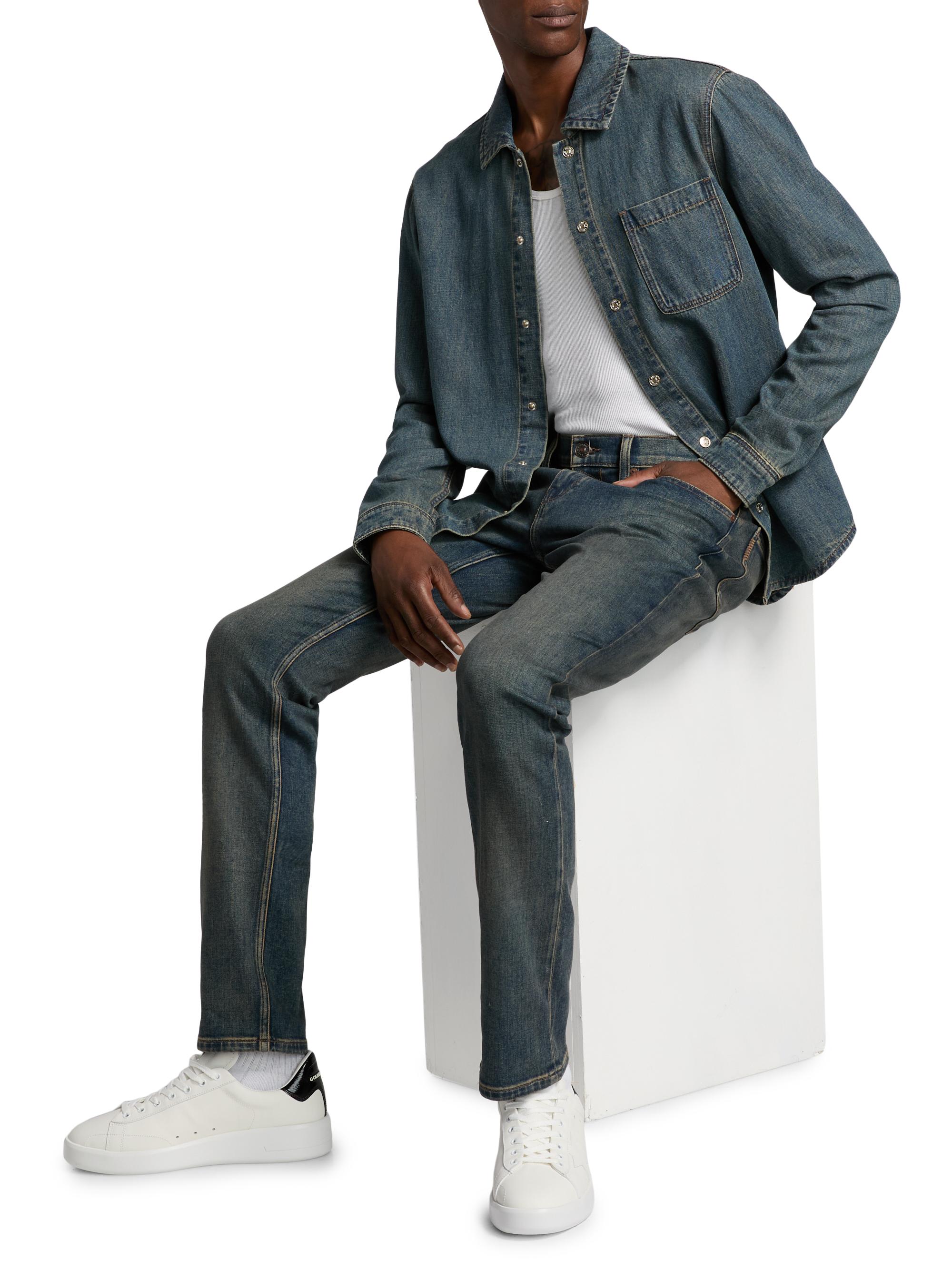 Paige Federal Slim-Straight Jeans | Saks Fifth Avenue