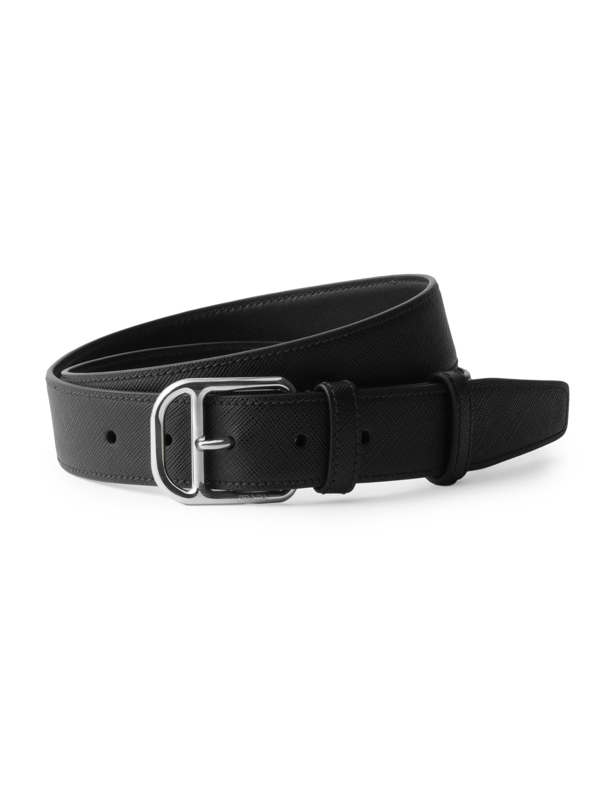 Prada Saffiano Leather Reversible Belt | Saks Fifth Avenue