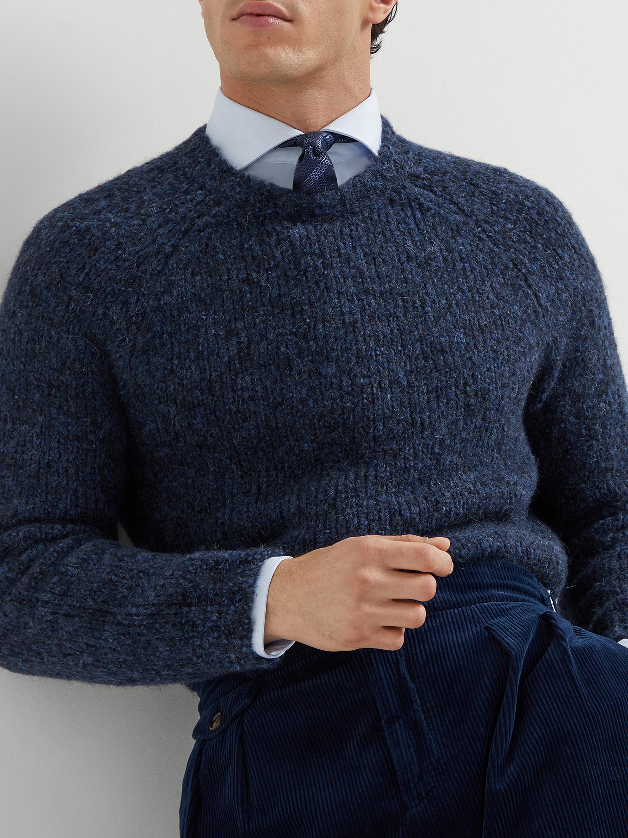BRUNELLO CUCINELI☆○△□☆ Brunello Cucinelli Flecked Alpaca, Virgin Wool and Cashmere