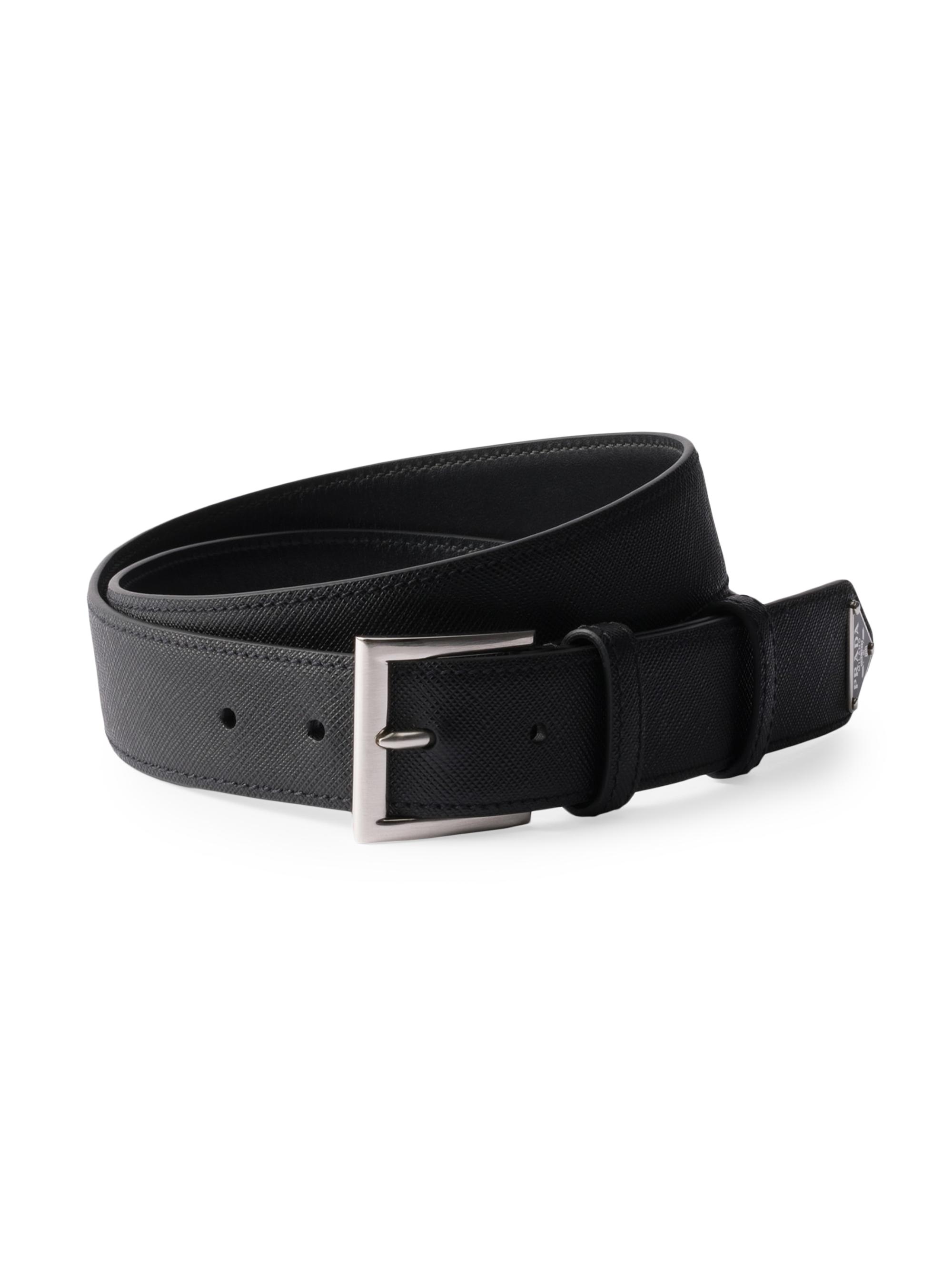 Prada Saffiano Leather Belt | Saks Fifth Avenue
