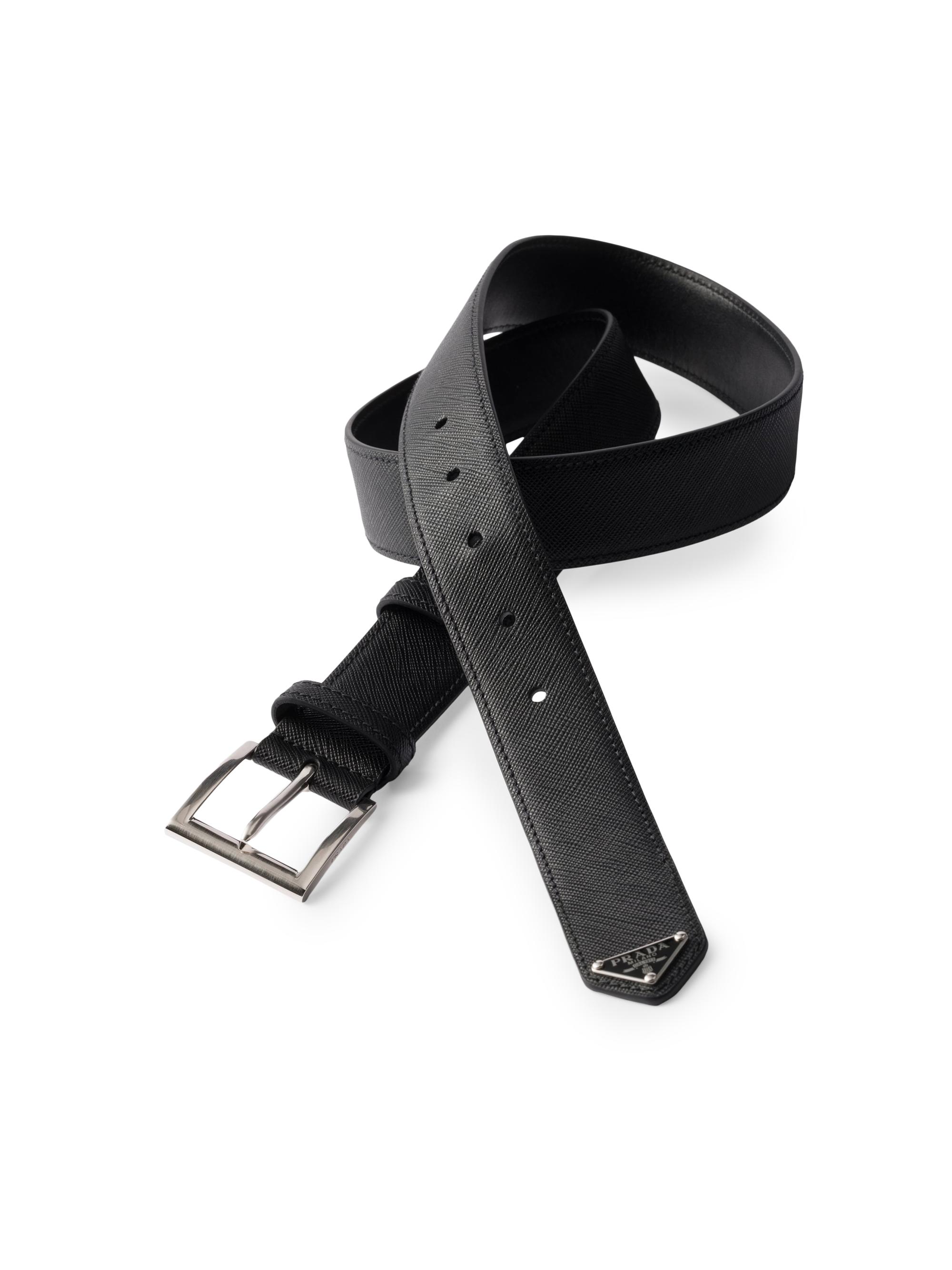 Prada Saffiano Leather Belt | Saks Fifth Avenue