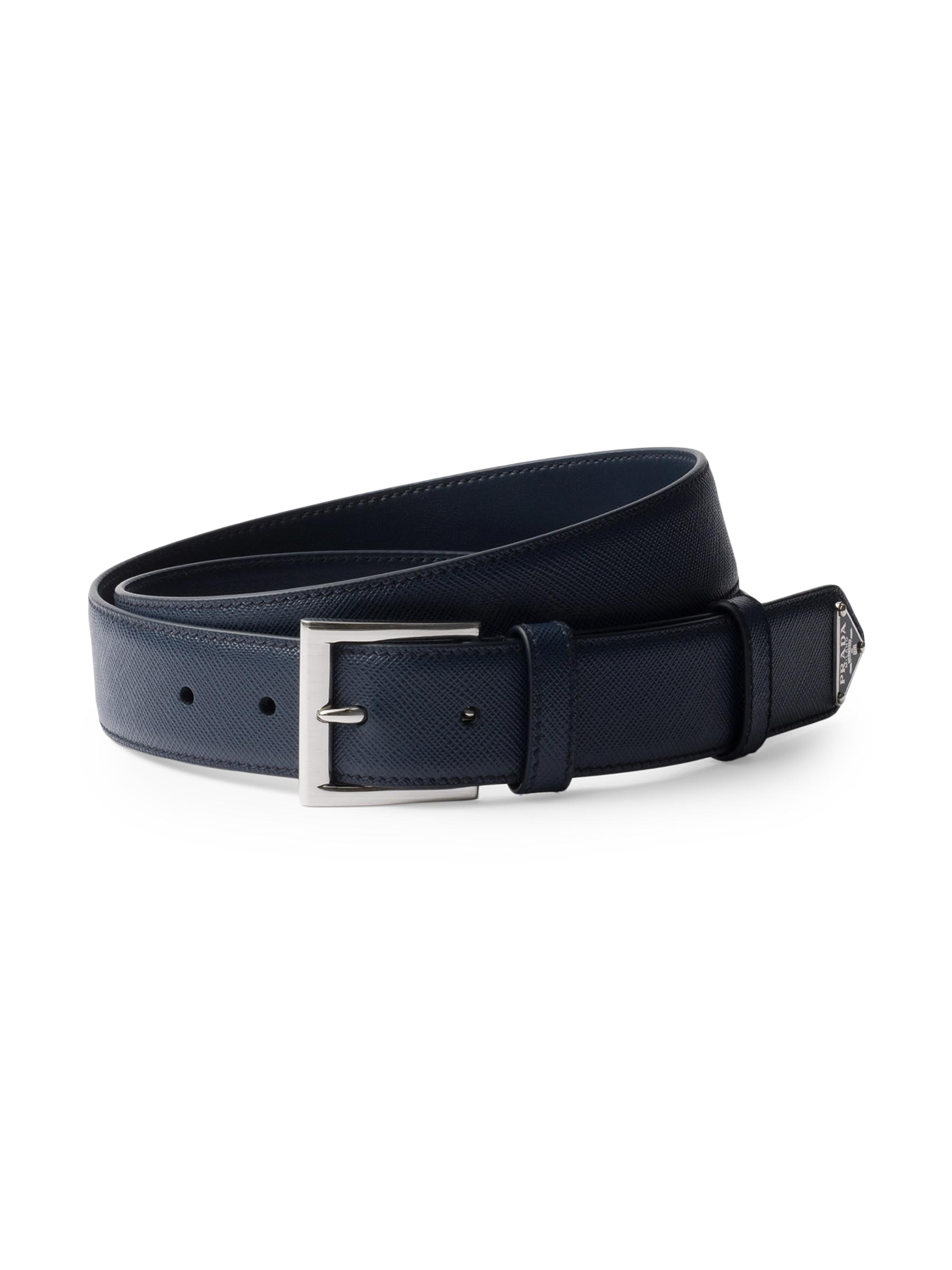 Prada Brushed Leather Belt | Saks Fifth Avenue
