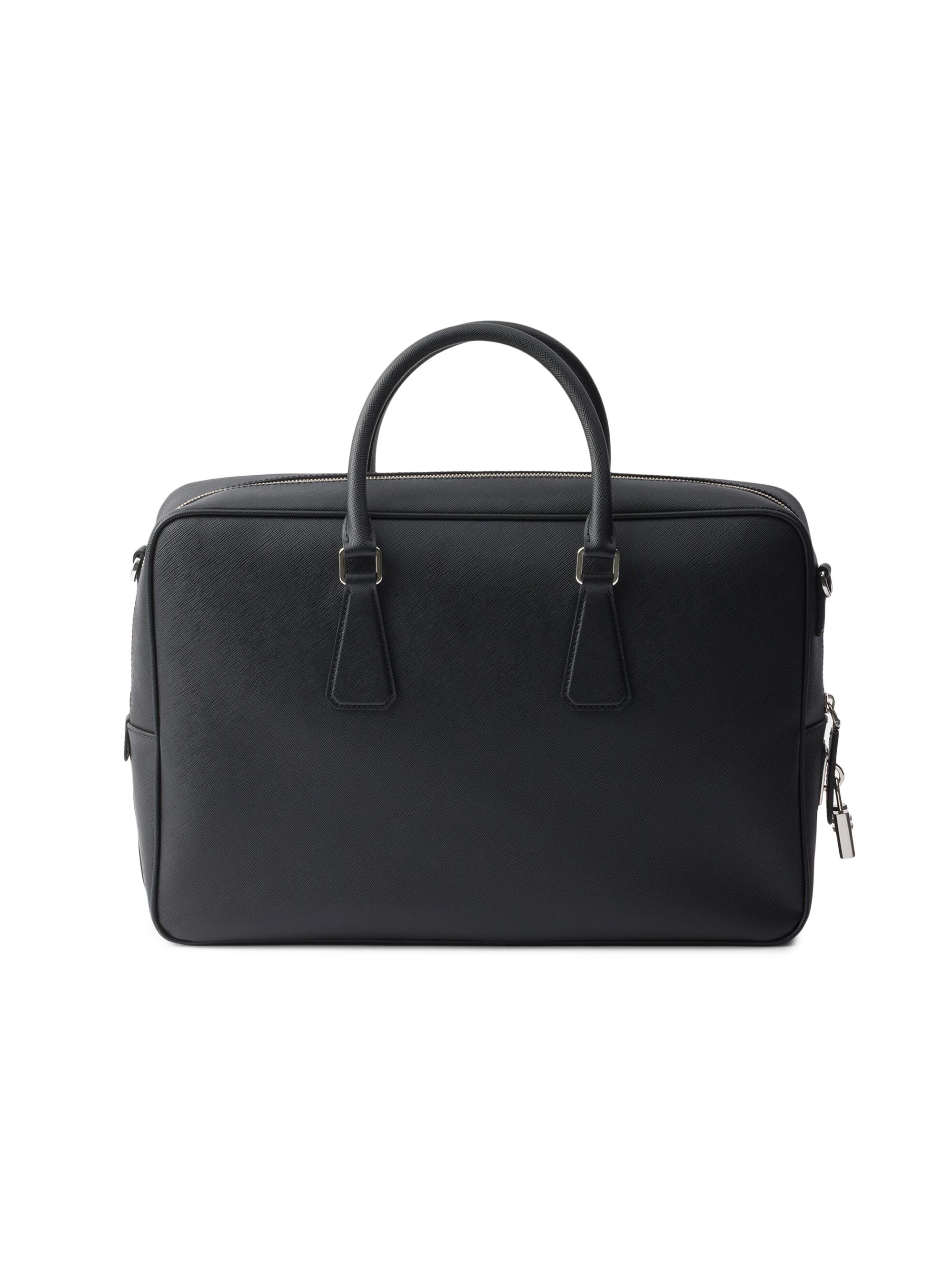 Prada Saffiano Leather Work Bag | Saks Fifth Avenue
