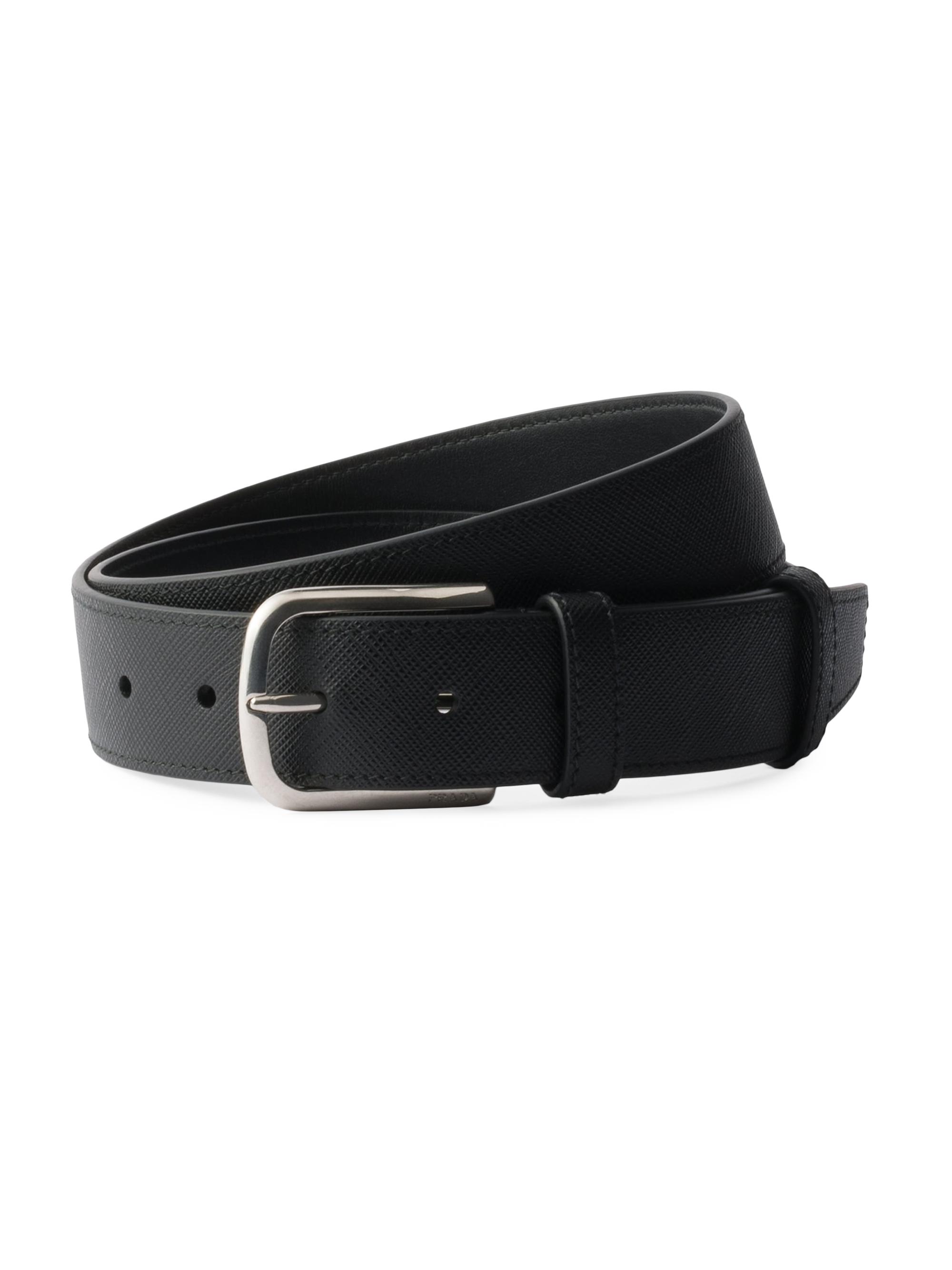 Prada Saffiano Leather Belt | Saks Fifth Avenue