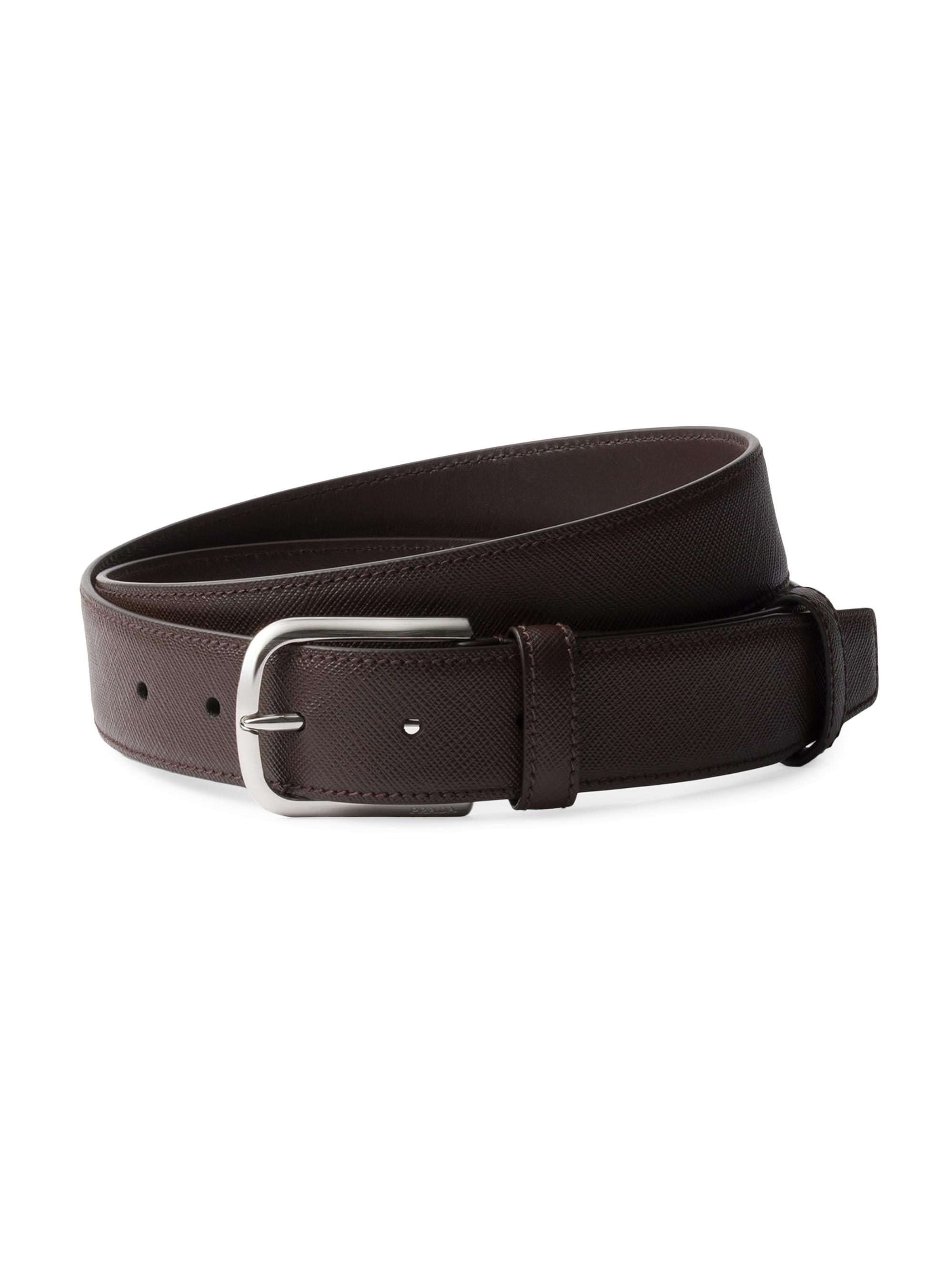 Prada Antiqued Leather Belt | Saks Fifth Avenue