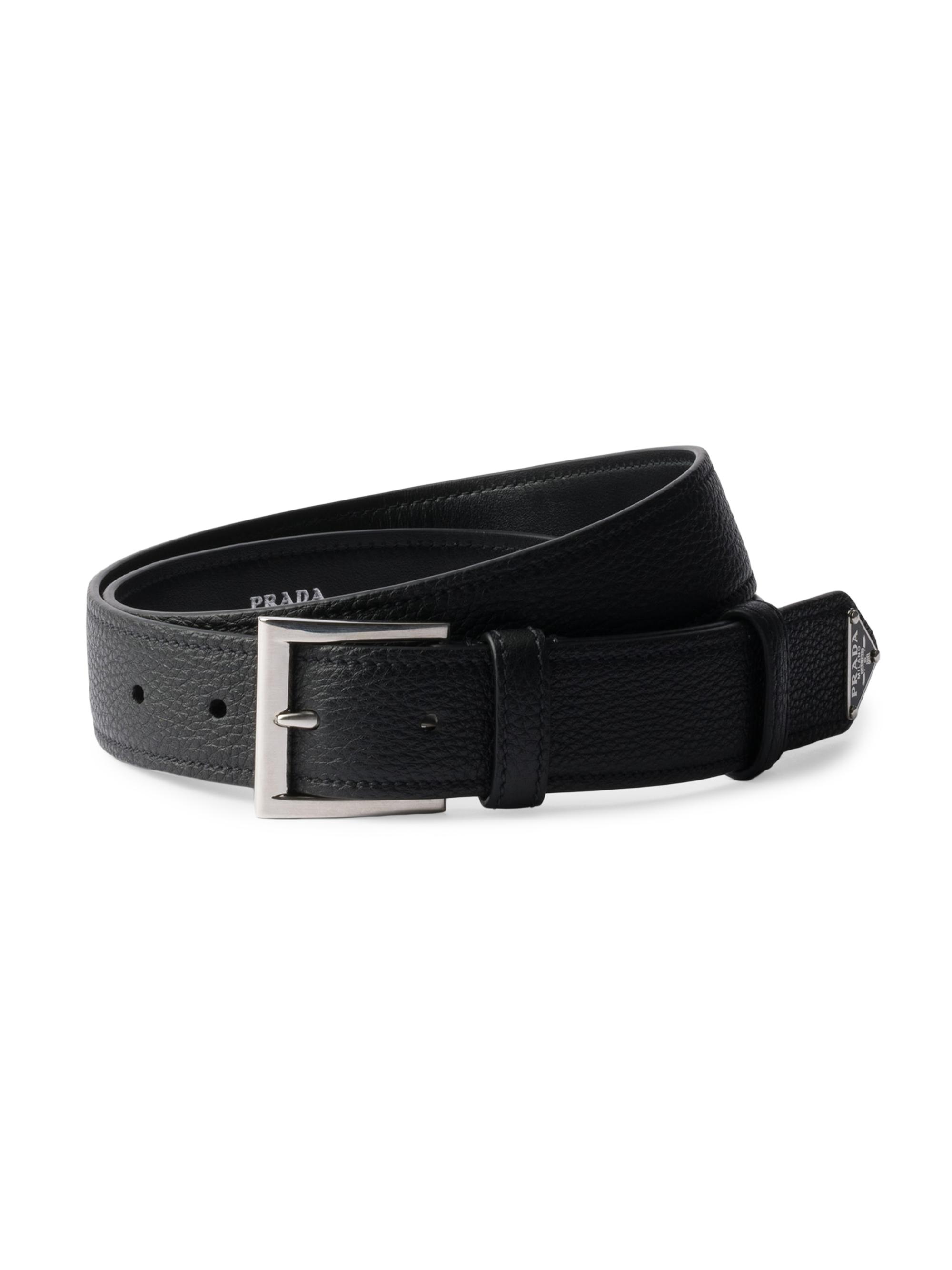 Prada Saffiano Leather Belt | Saks Fifth Avenue